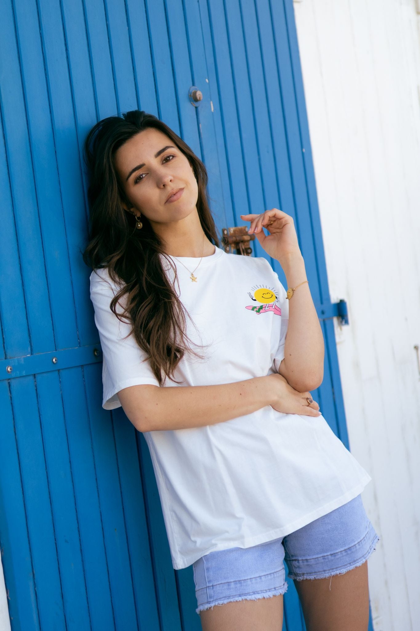 Tee-shirt SURF HAPPINESS COMES IN WAVES (différents coloris)