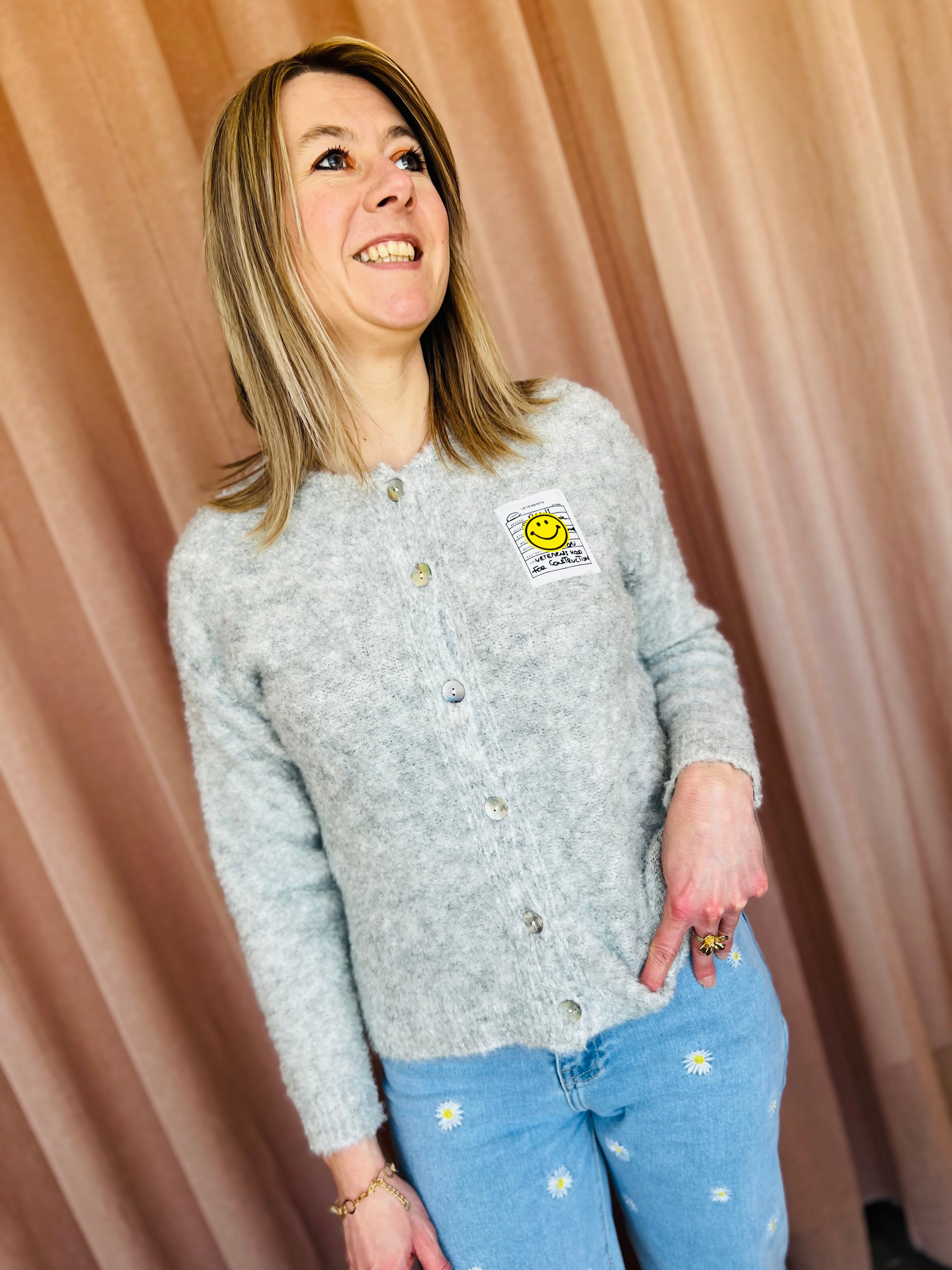 Gilet SMILEY gris