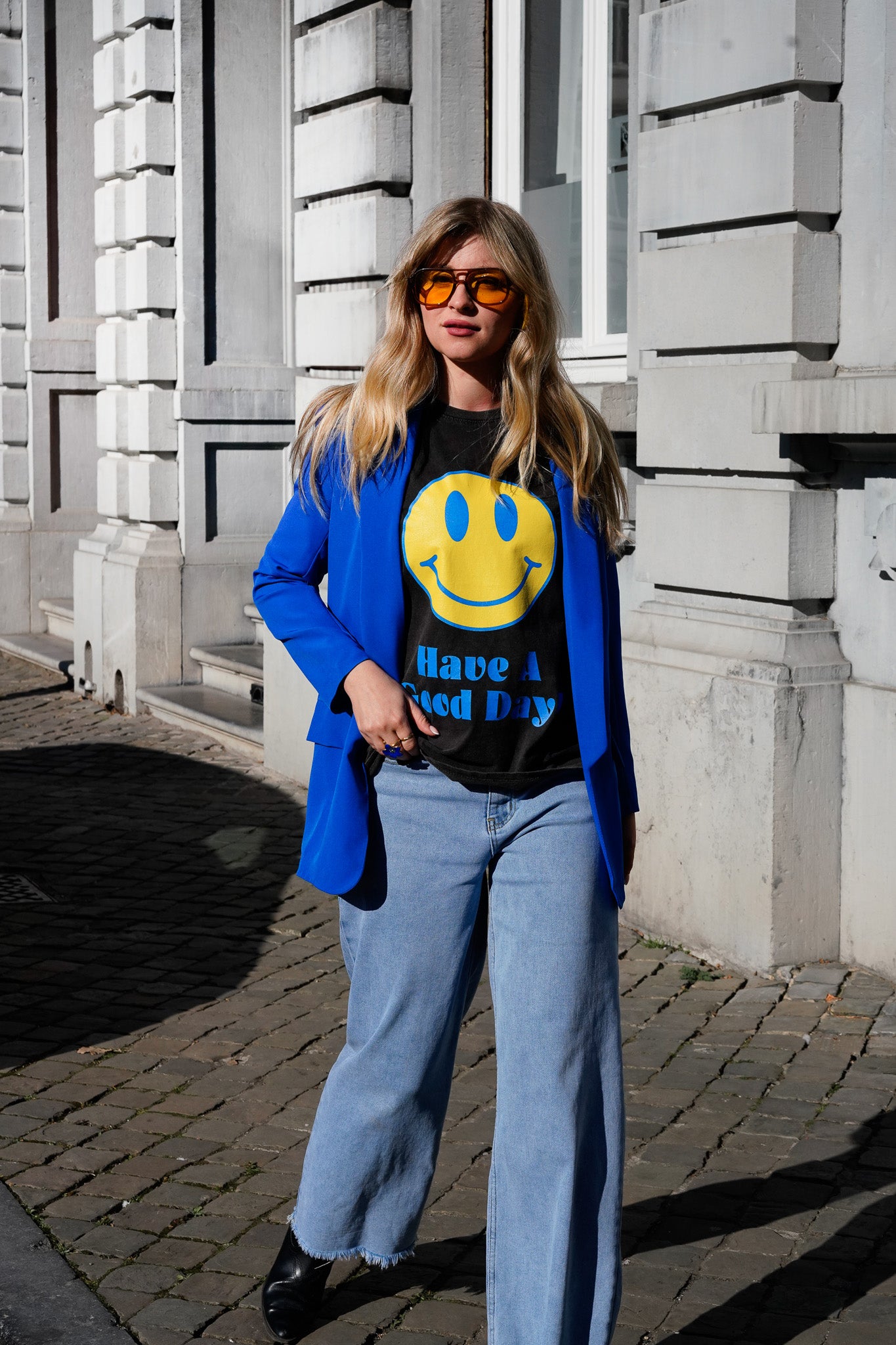 Tee-shirt HAVE A GOOD DAY noir used