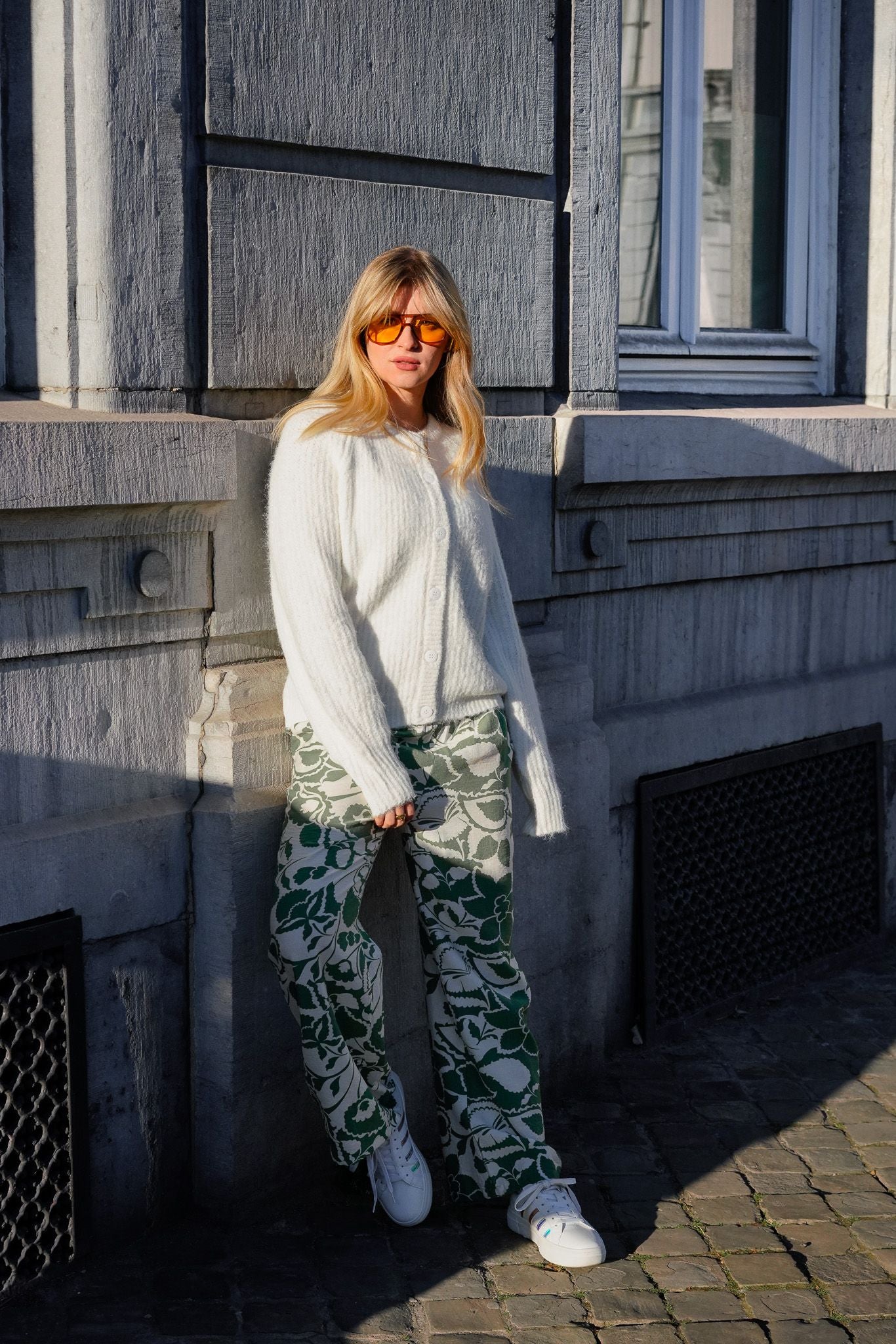 Pantalon fluide AURORE vert