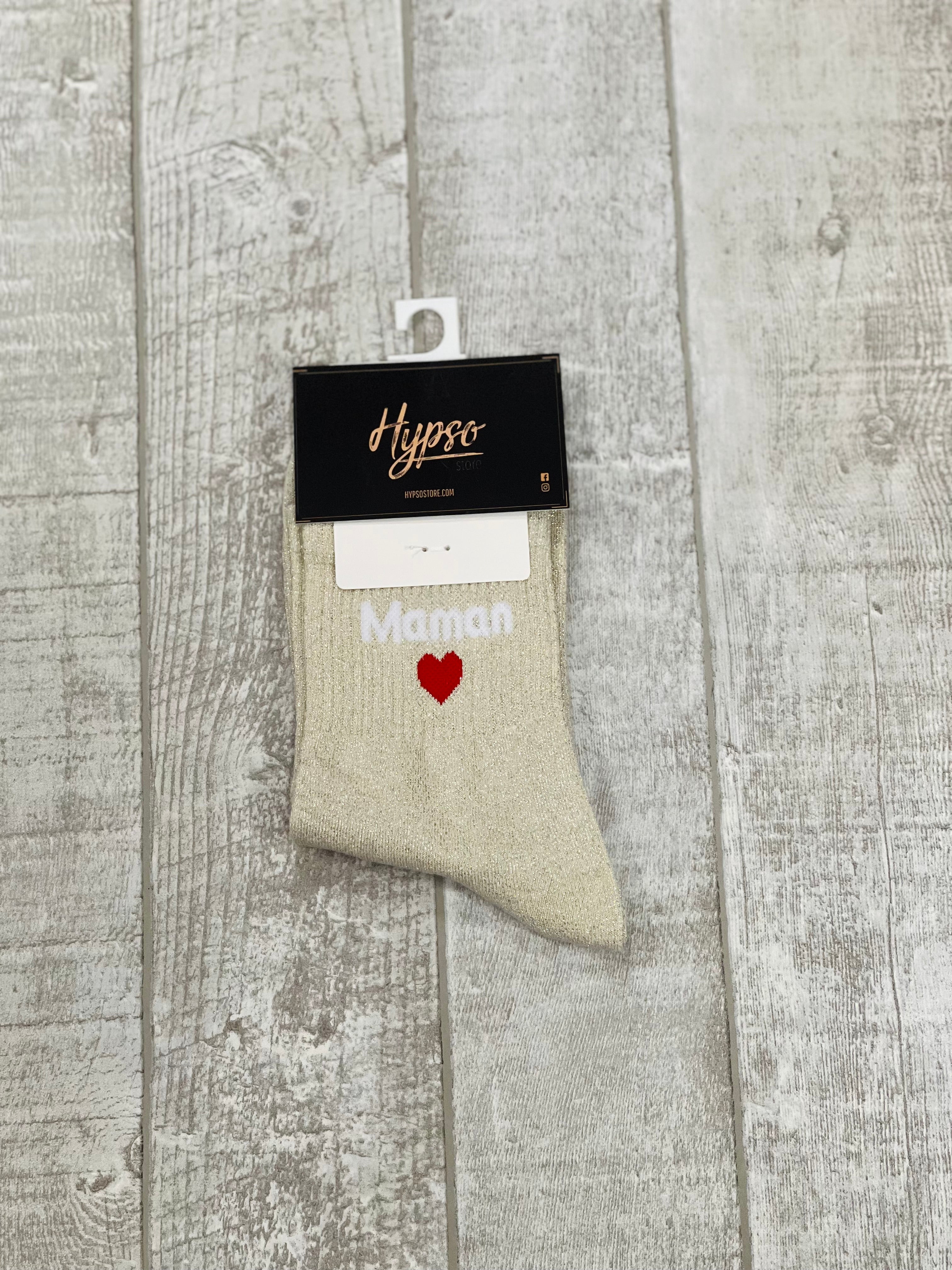 Chaussettes à paillettes MAMAN