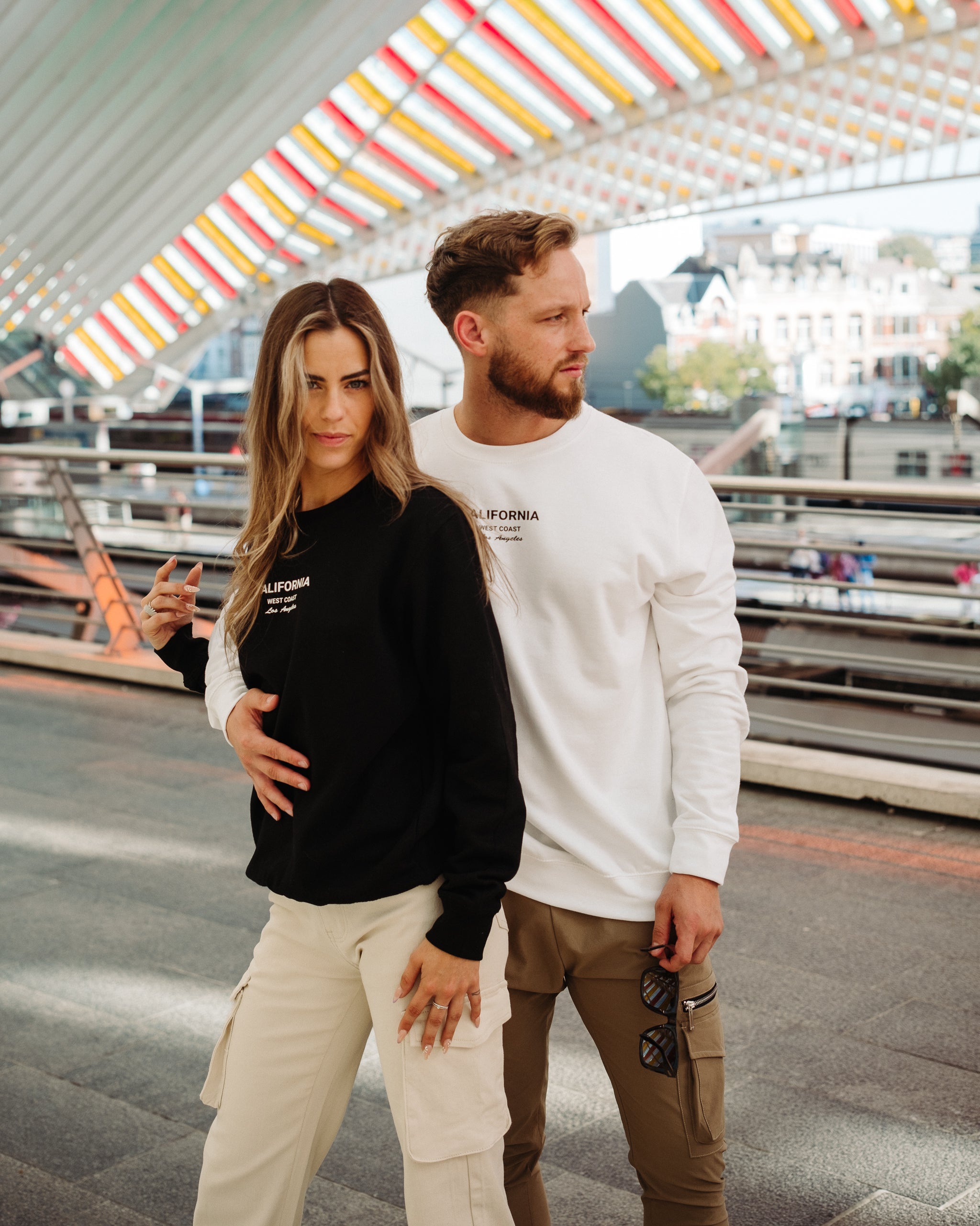 CALIFORNIA WEST COAST sweatshirt zwart