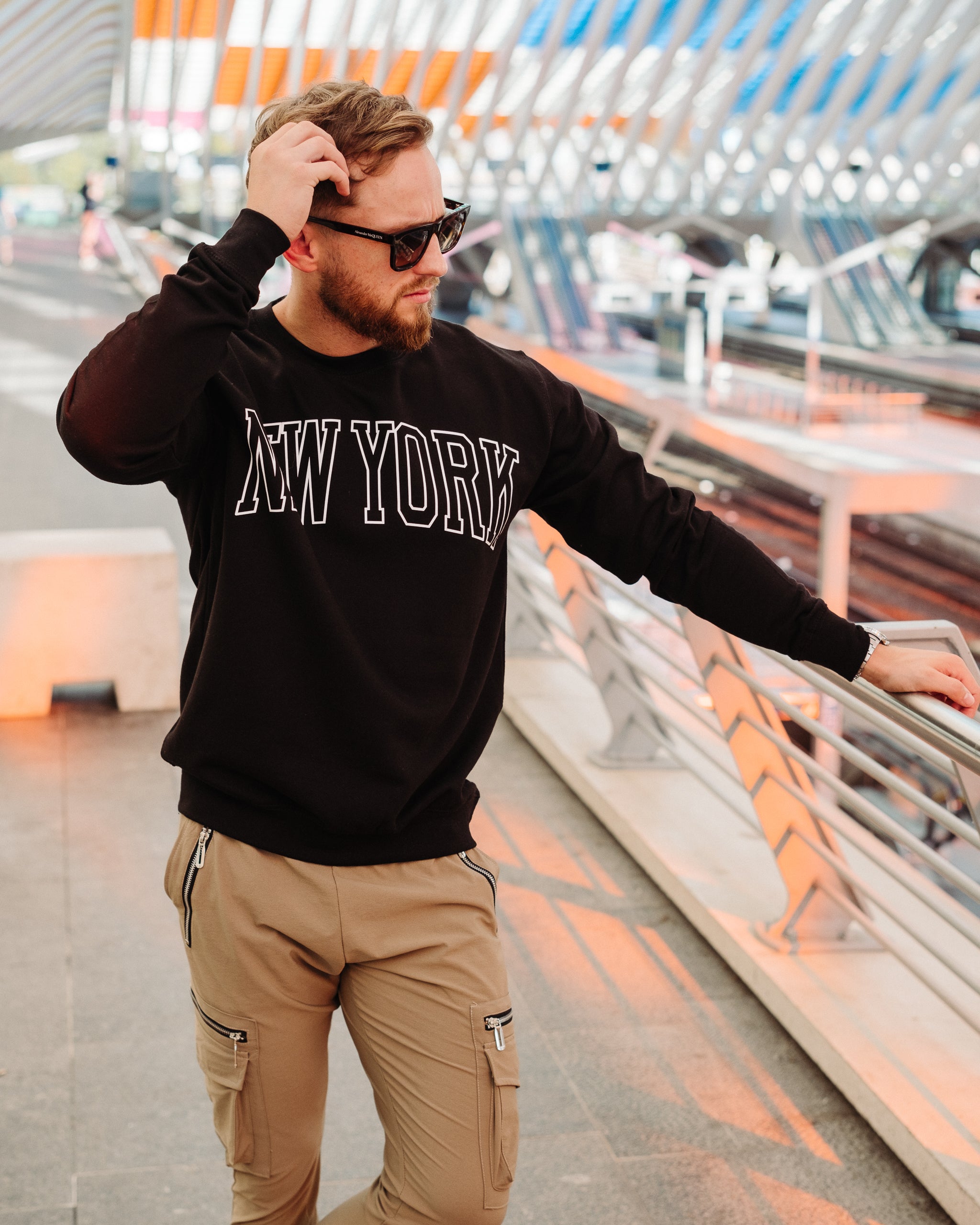NEW YORK Unisex-Sweatshirt schwarz