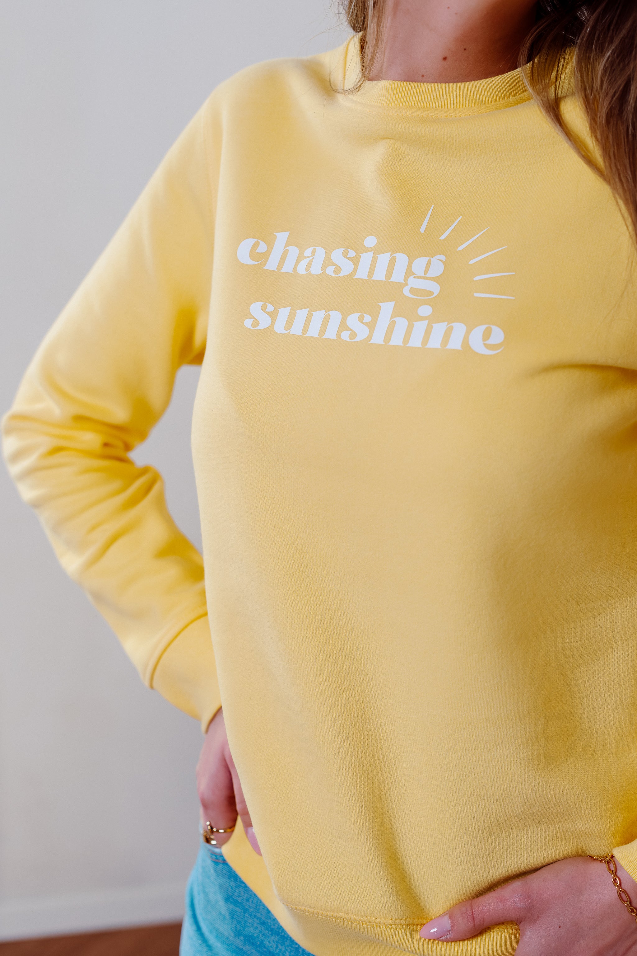 Sweat CHASING SUNSHINE jaune