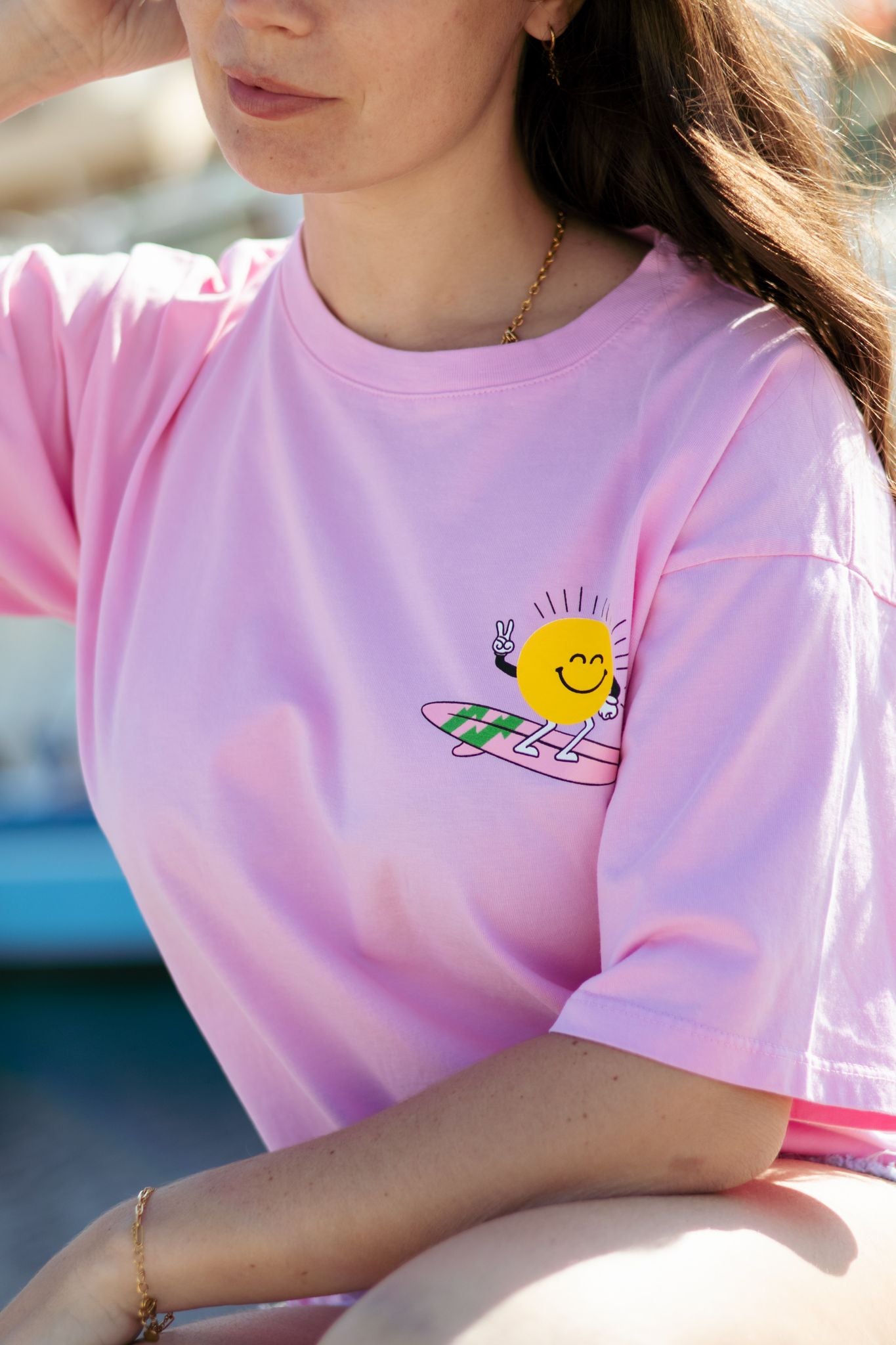 Tee-shirt SURF HAPPINESS COMES IN WAVES (différents coloris)