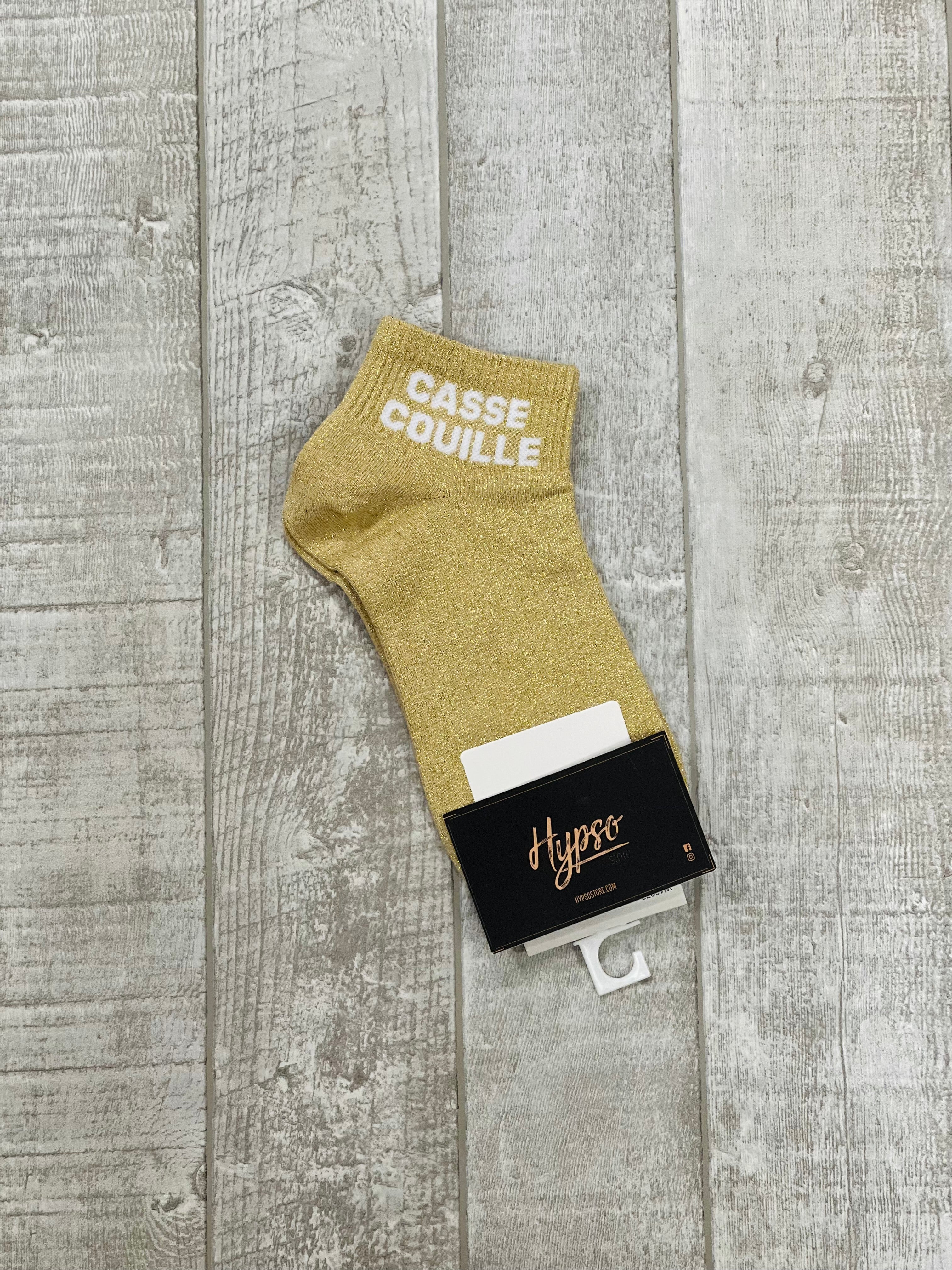Chaussettes courtes à paillettes CASSE-COUILLE