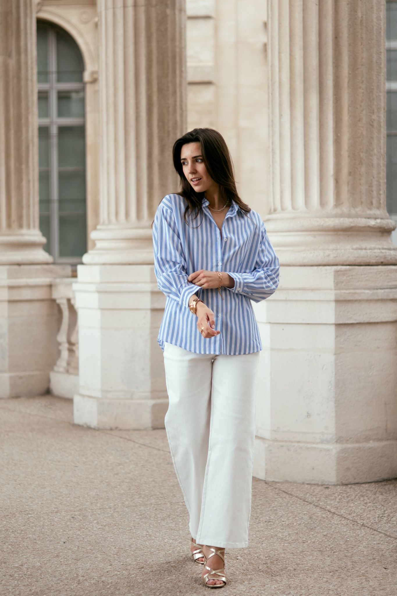 Chemise SUMMER OF LOVE bleu ciel