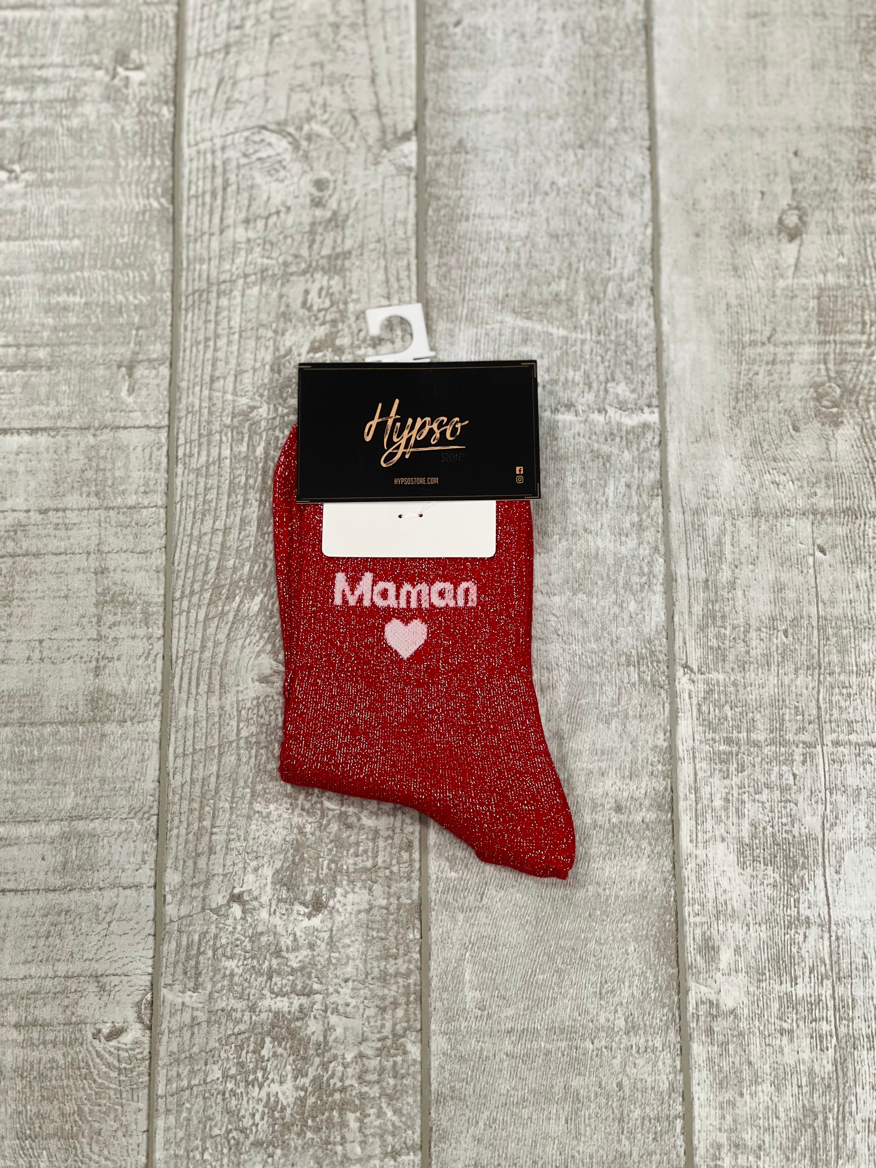 Chaussettes à paillettes MAMAN