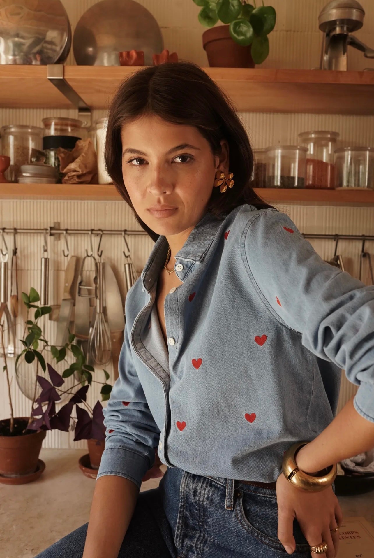 Chemise en jeans LOVE redheart