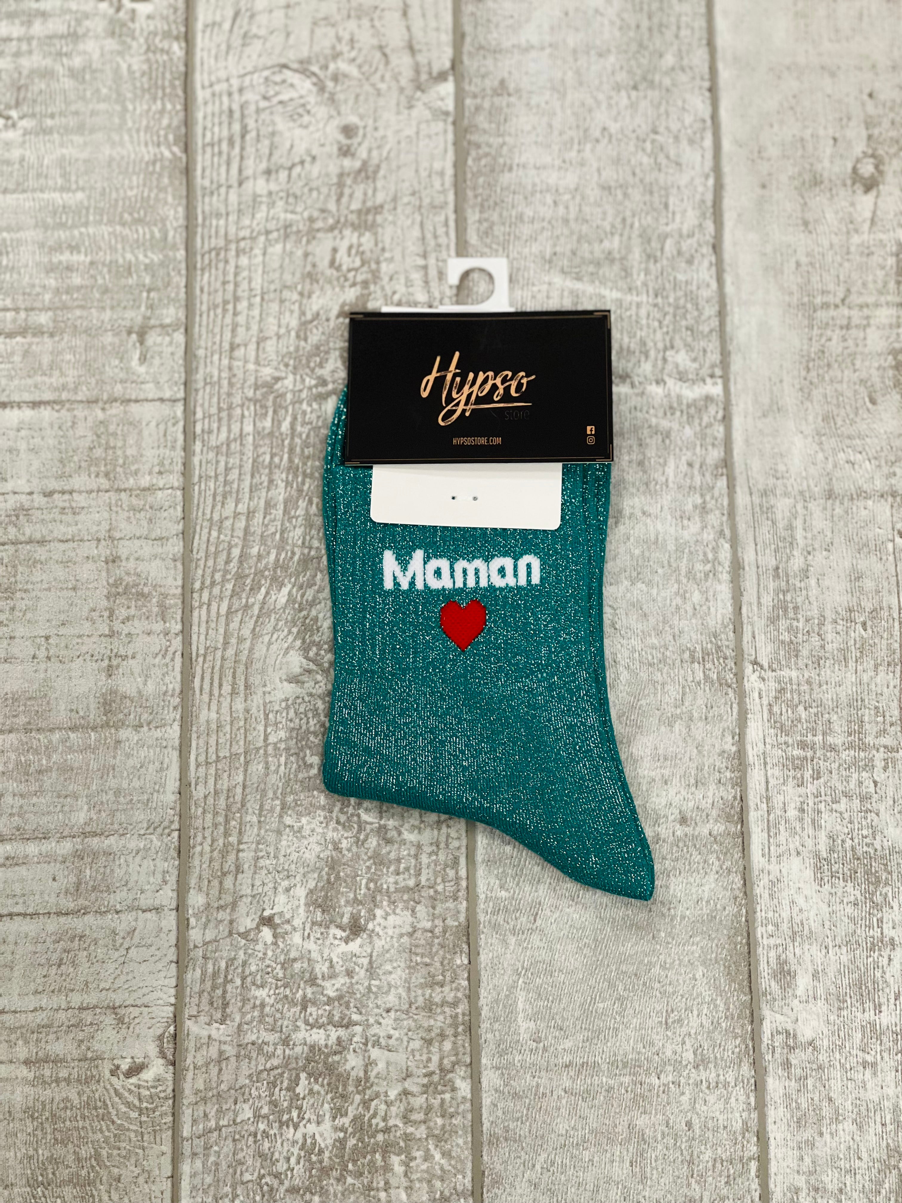 Chaussettes à paillettes MAMAN