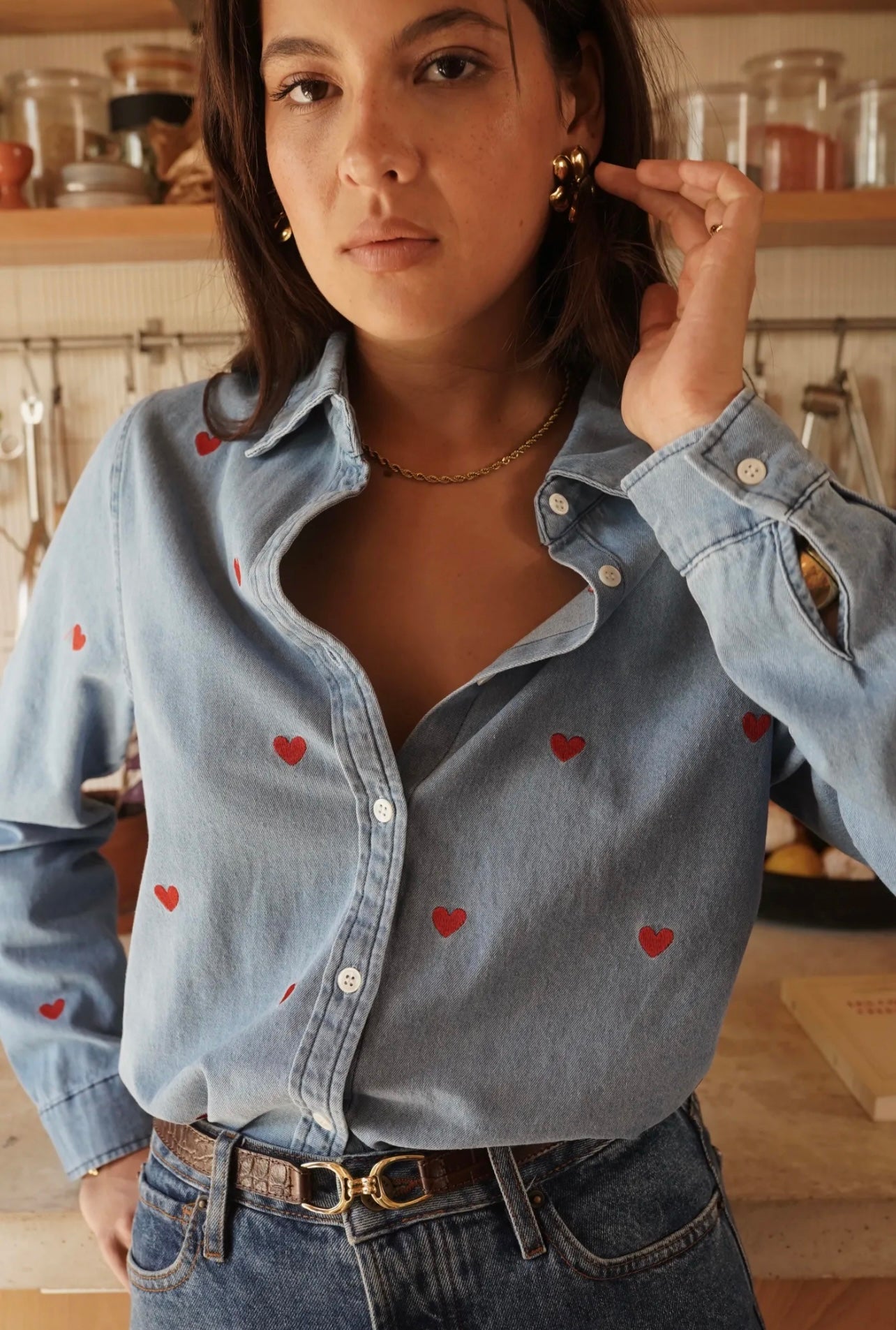 Chemise en jeans LOVE redheart