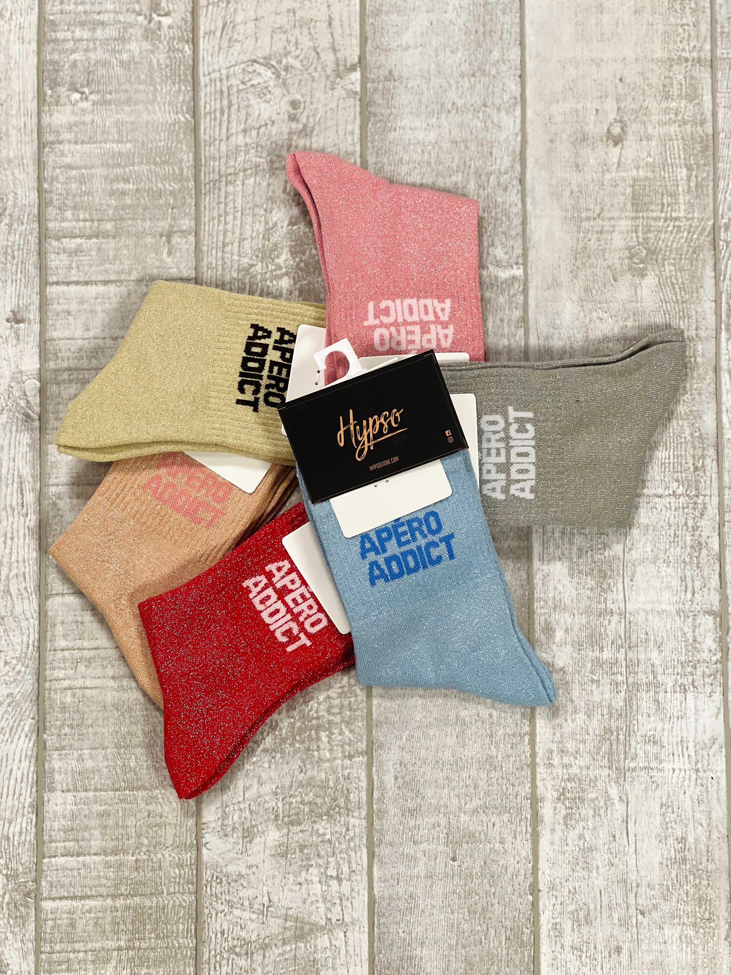 Chaussettes à paillettes APERO ADDICT