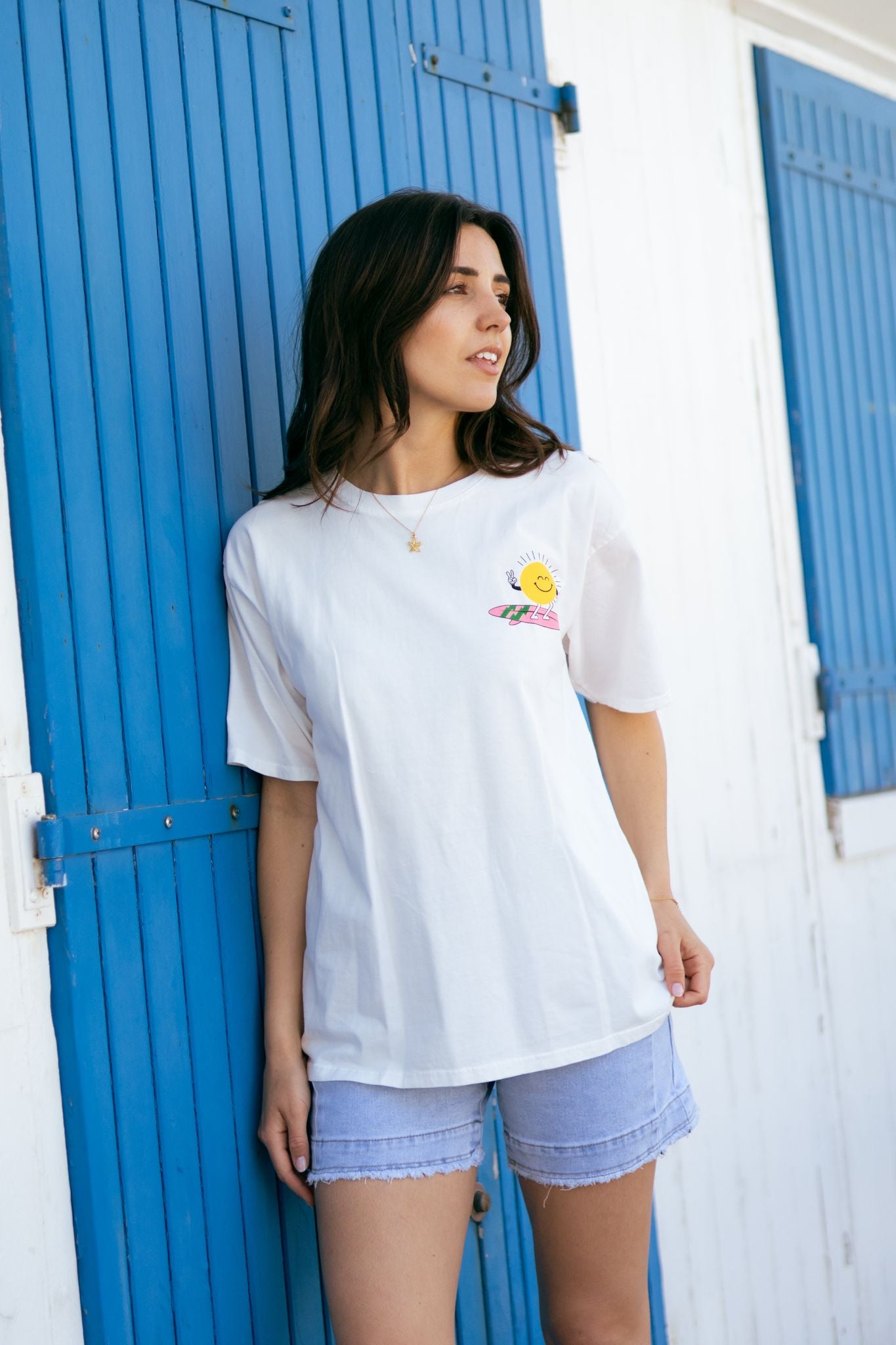 Tee-shirt SURF HAPPINESS COMES IN WAVES (différents coloris)