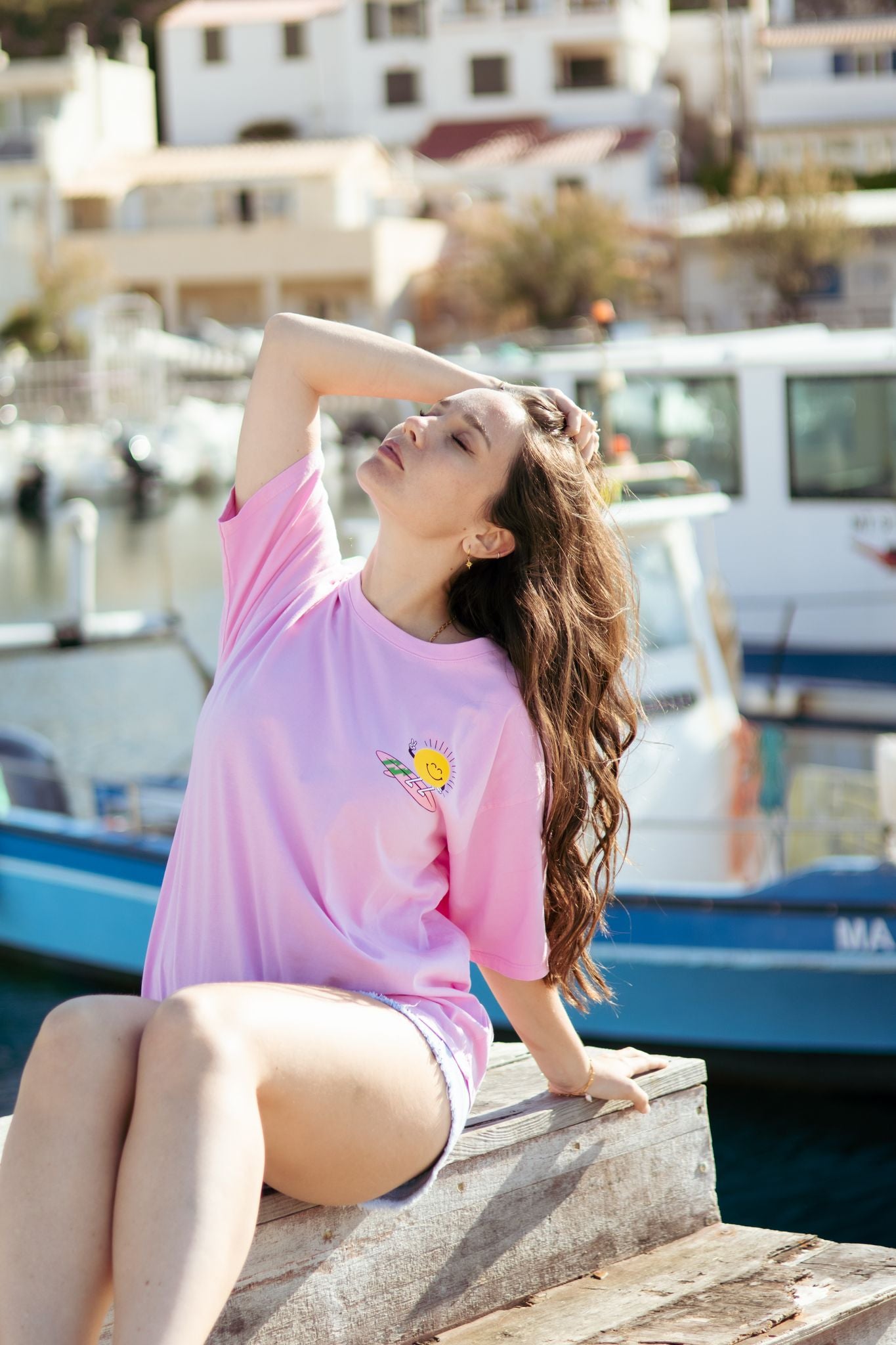 Tee-shirt SURF HAPPINESS COMES IN WAVES (différents coloris)