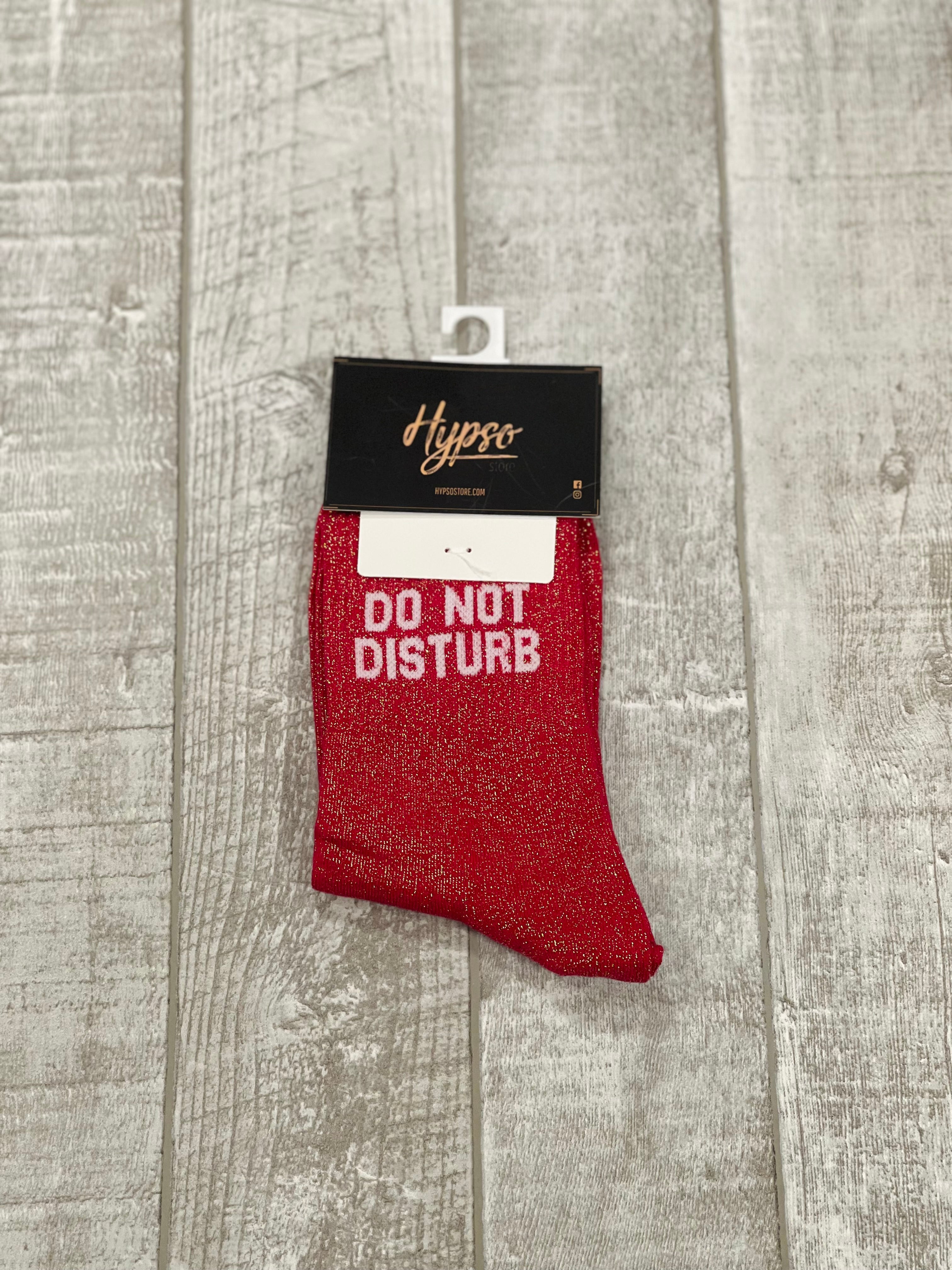 Chaussettes à paillettes DO NOT DISTURB