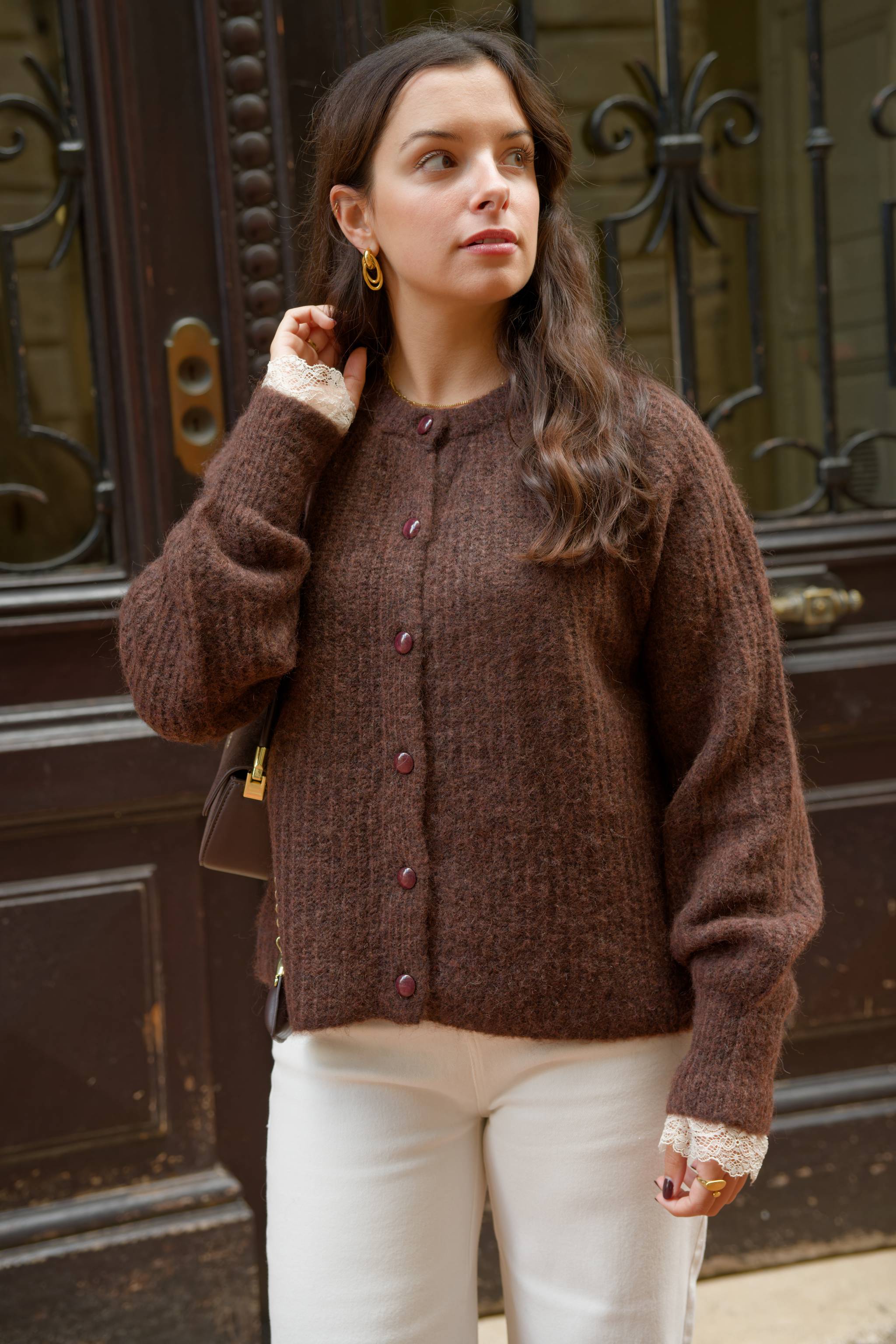 Gilet ELFIE marron chocolat