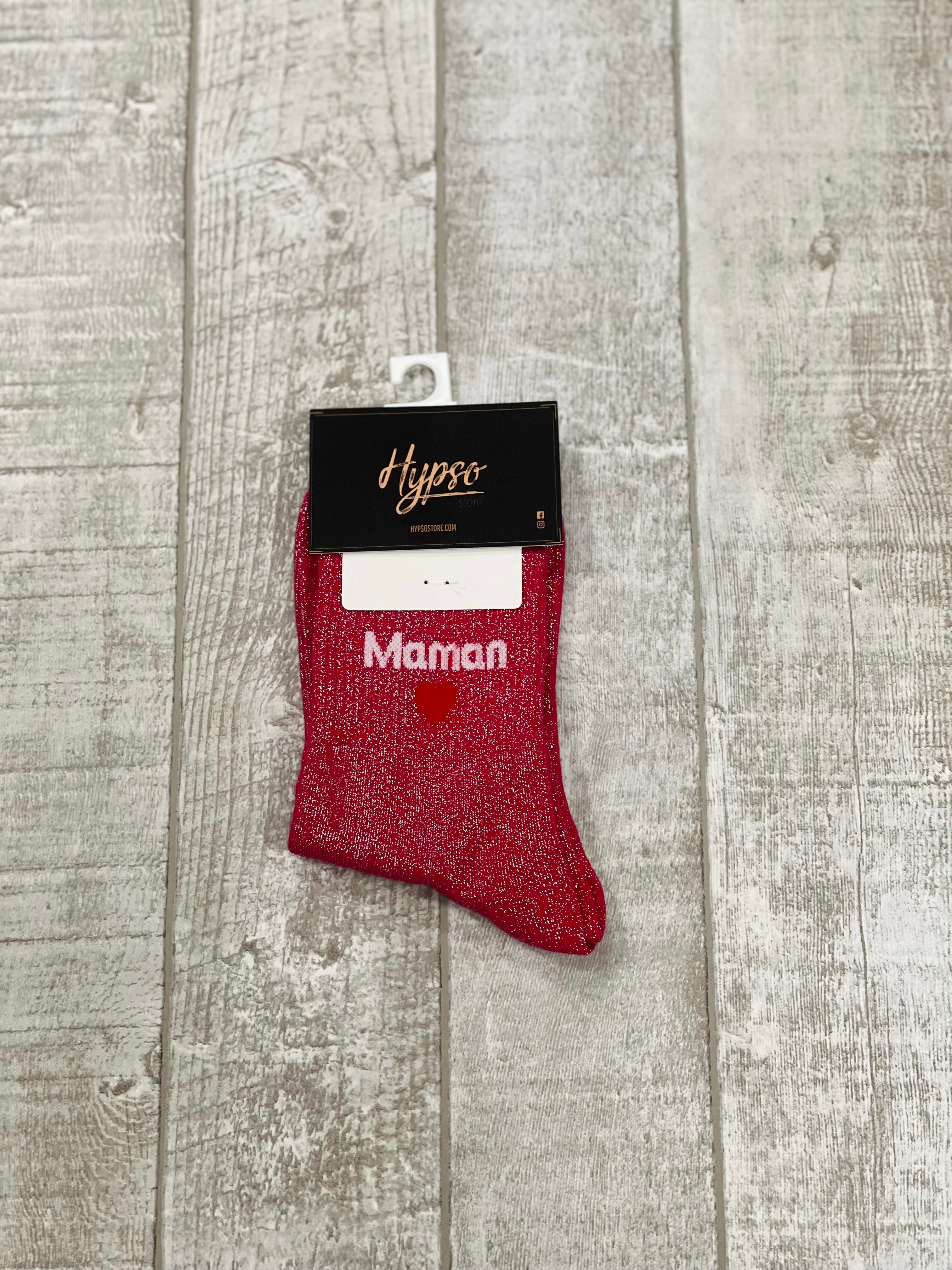 Chaussettes à paillettes MAMAN