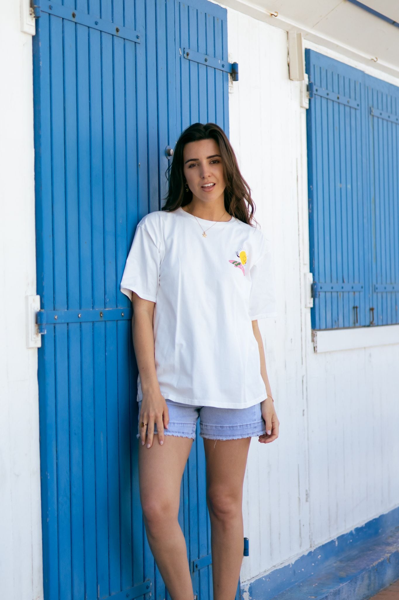 Tee-shirt SURF HAPPINESS COMES IN WAVES (différents coloris)