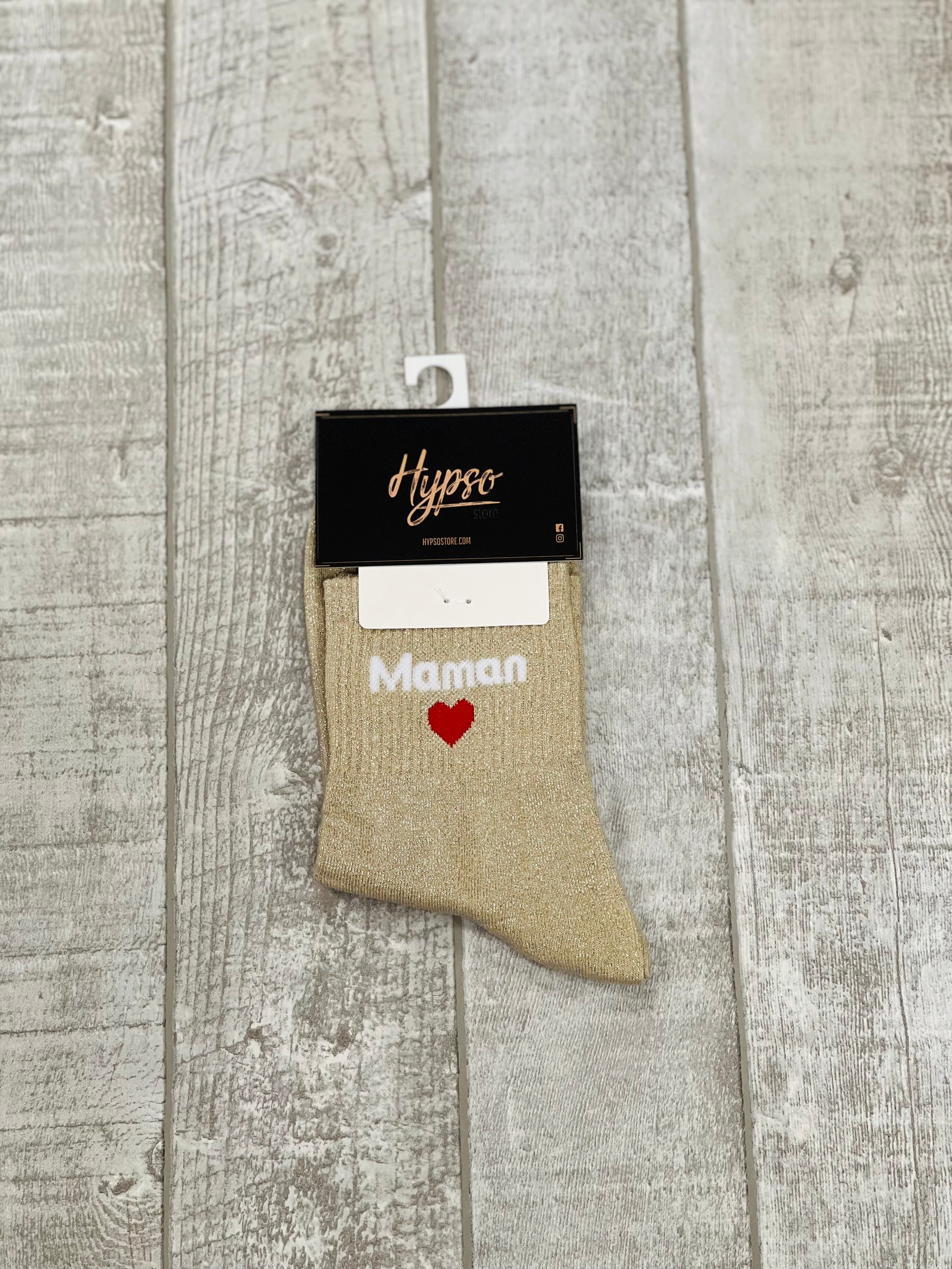 Chaussettes à paillettes MAMAN