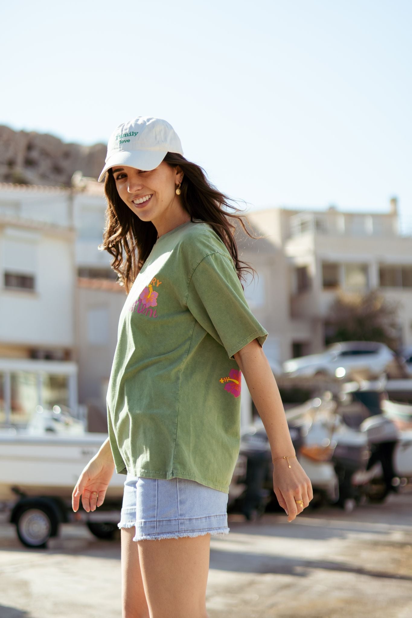 Tee-shirt ENJOY EVERY MOMENT vert