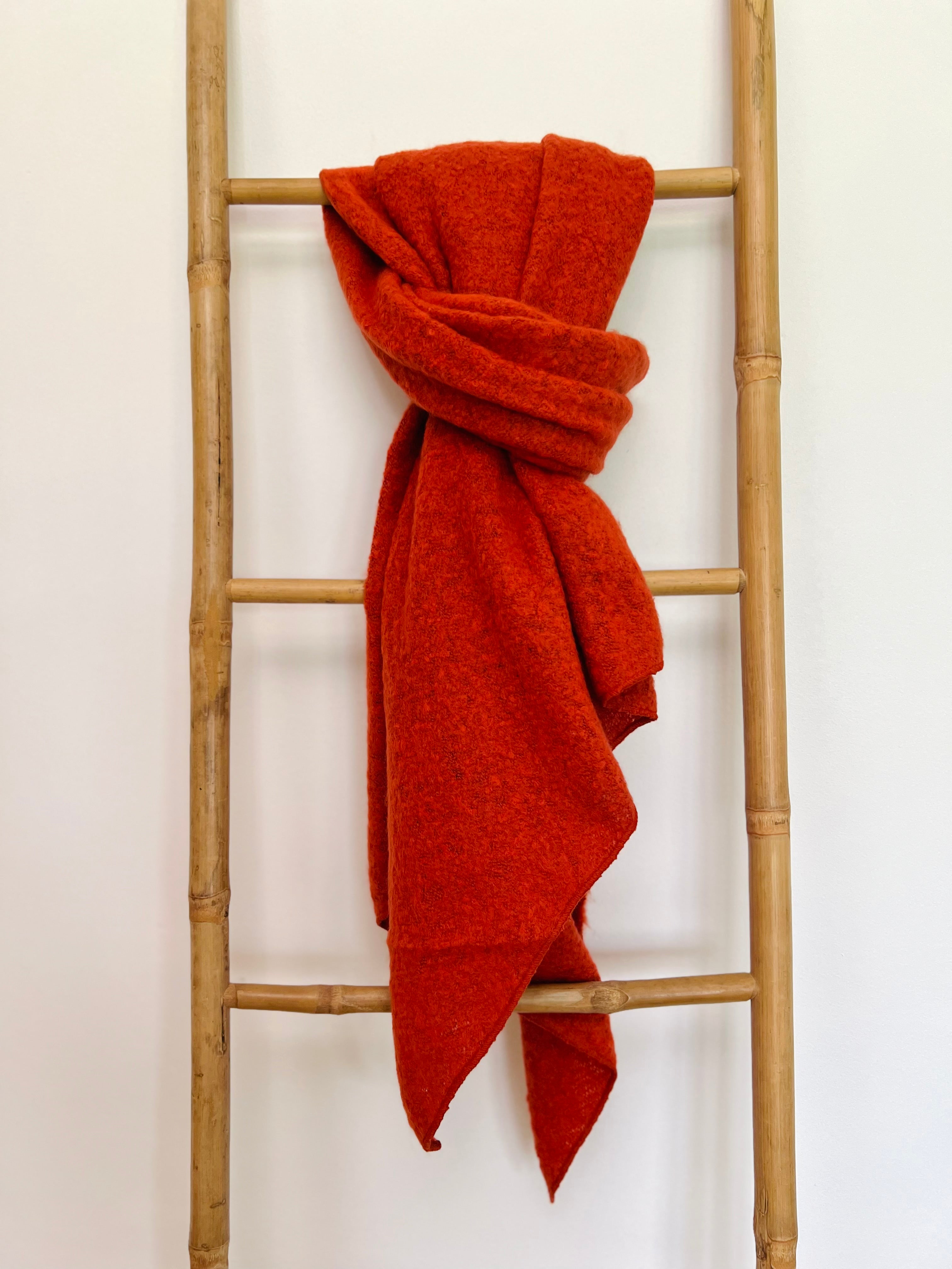 Écharpe recyclée rouille