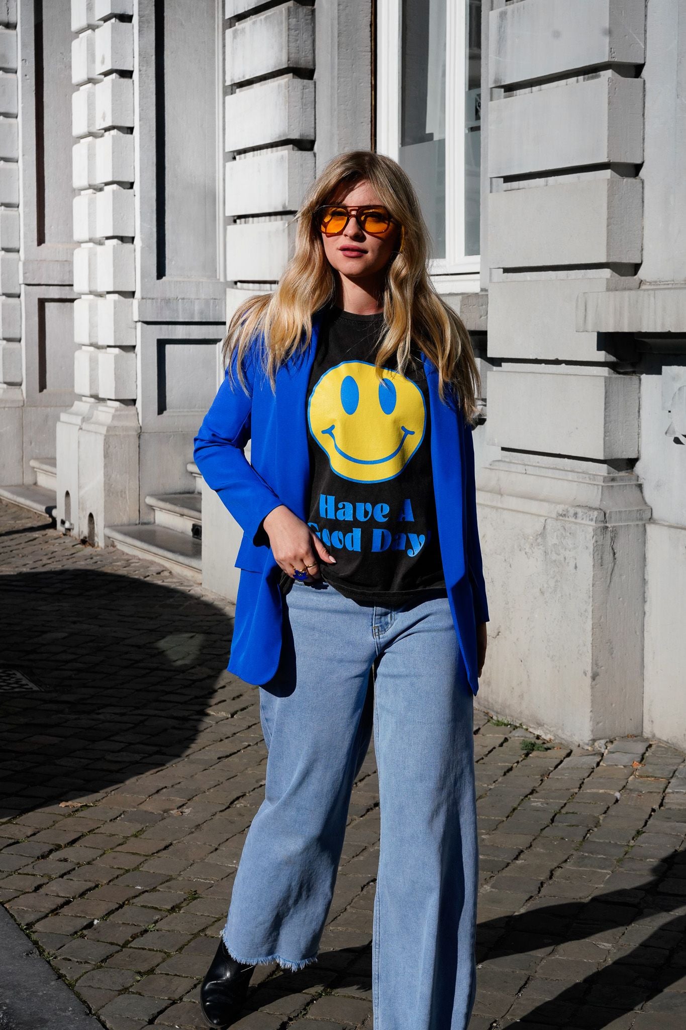 Tee-shirt HAVE A GOOD DAY noir used