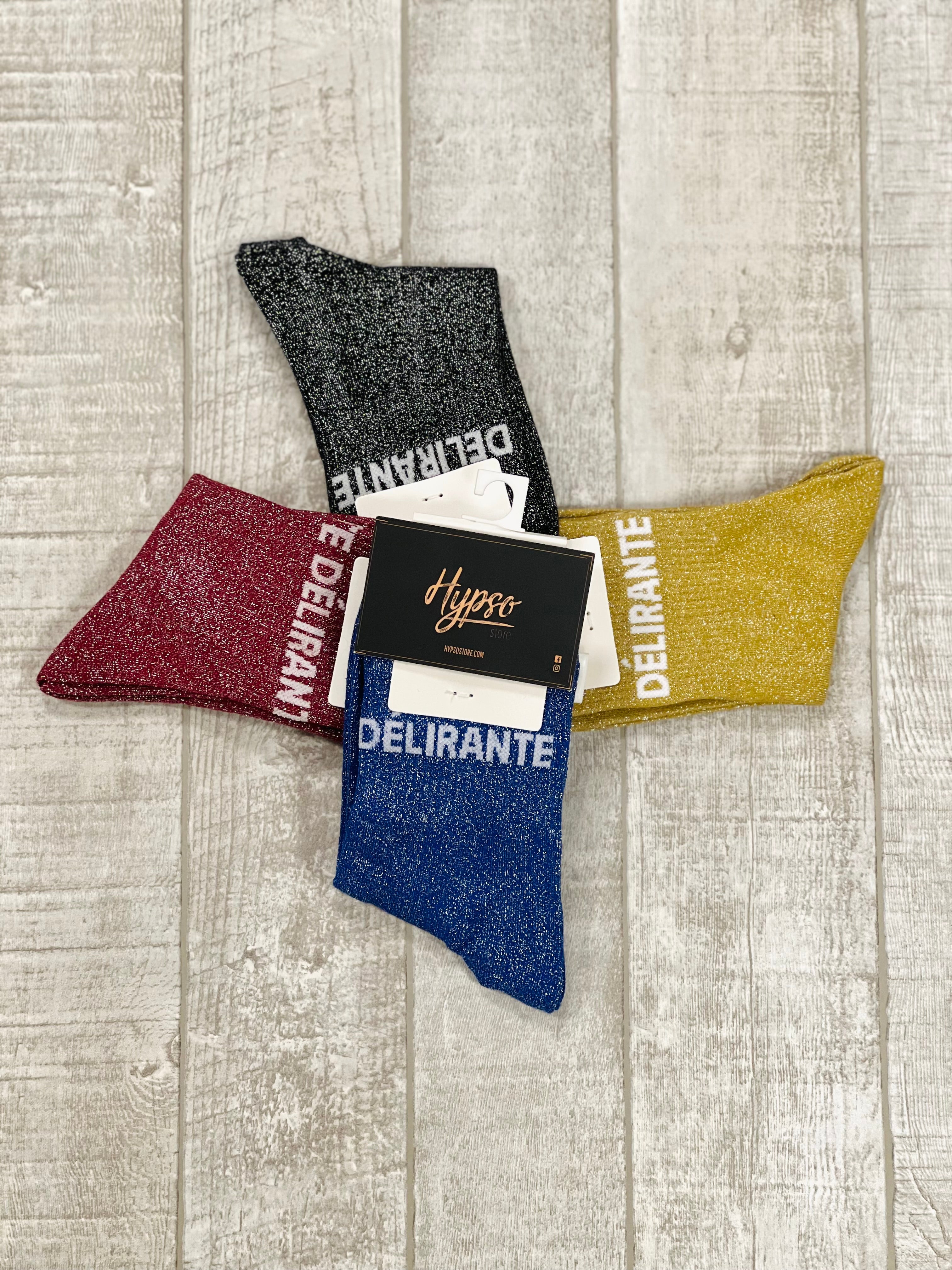 Chaussettes à paillettes DÉLIRANTE