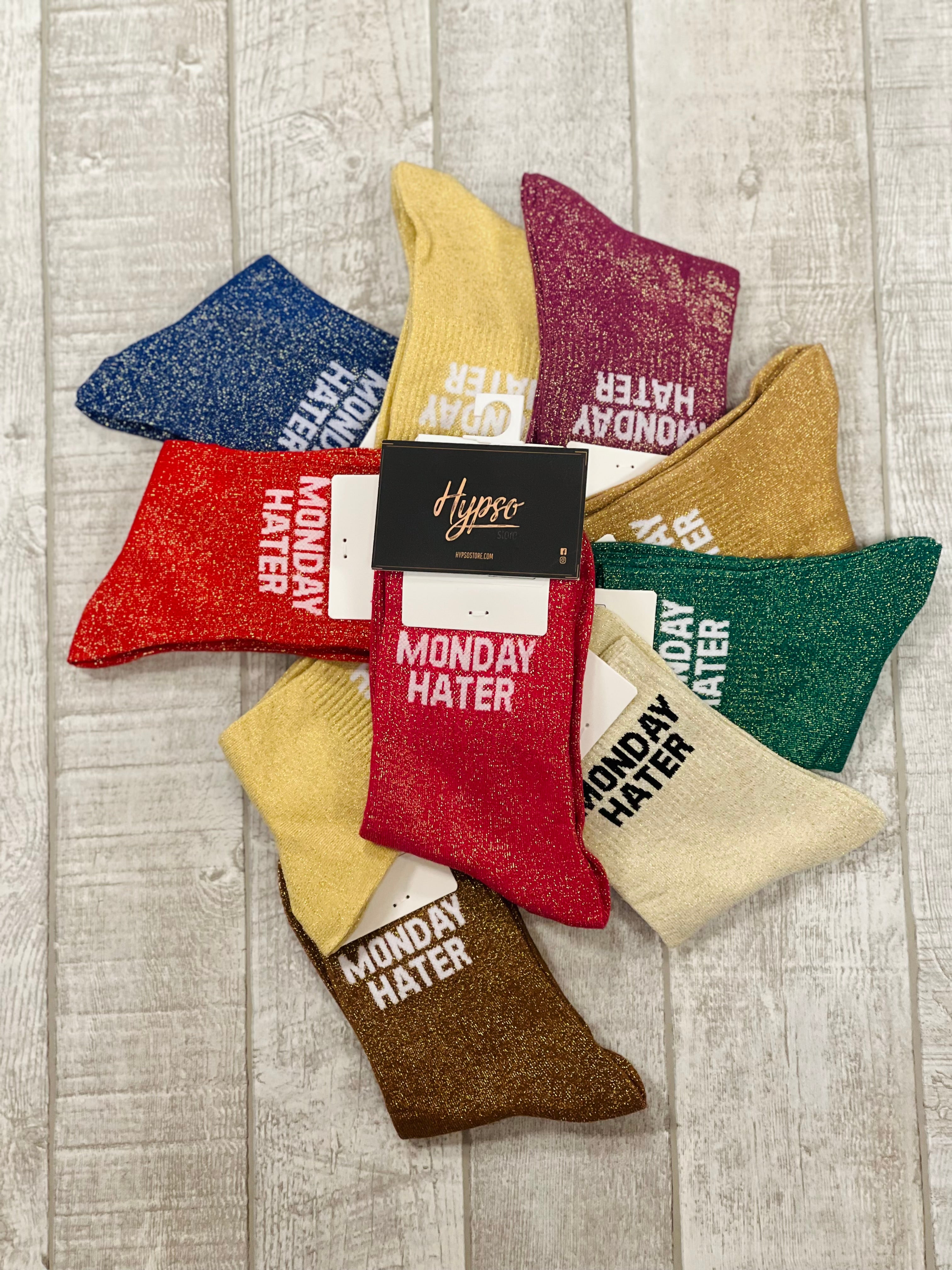 Chaussettes à paillettes MONDAY HATER