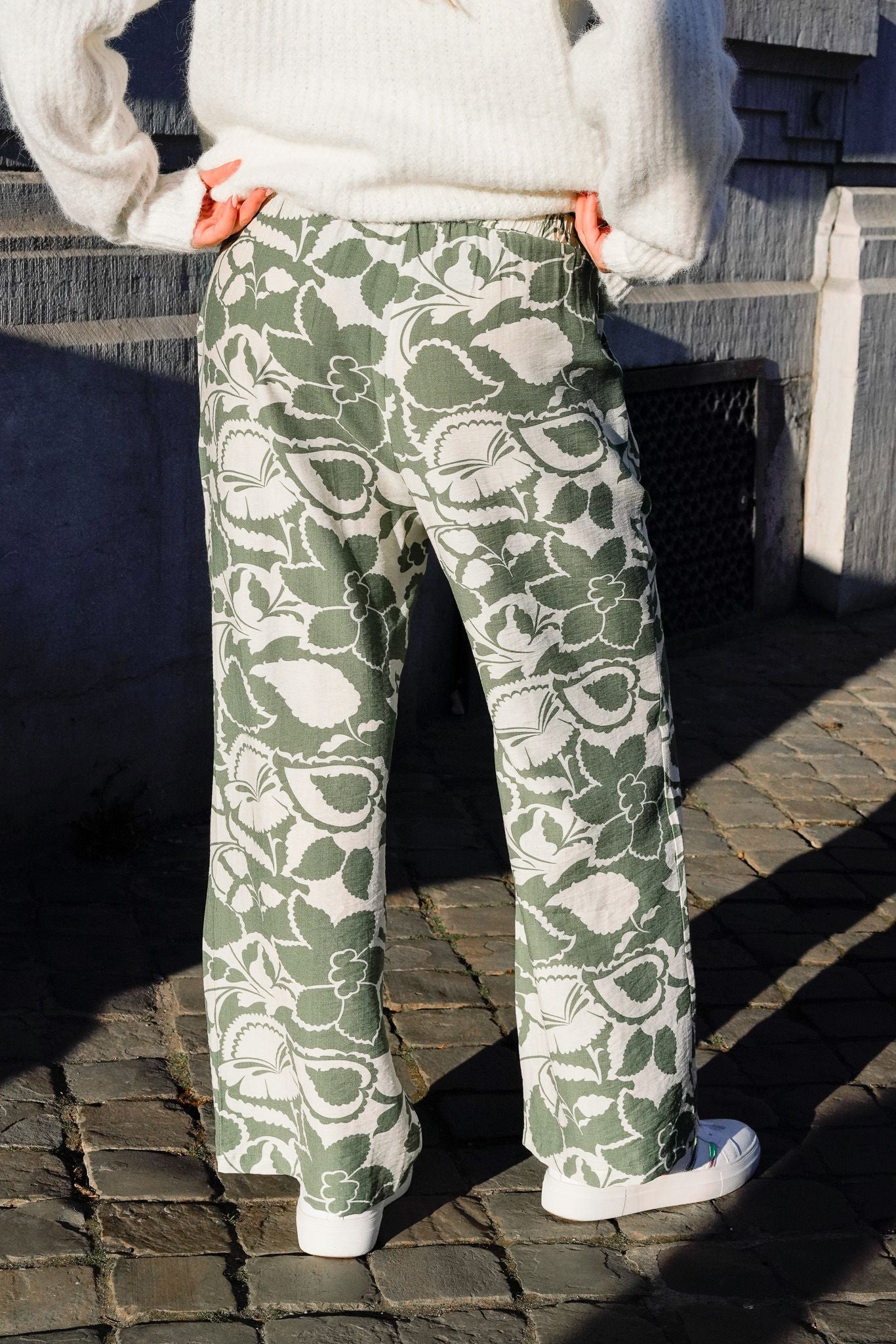Pantalon fluide AURORE vert