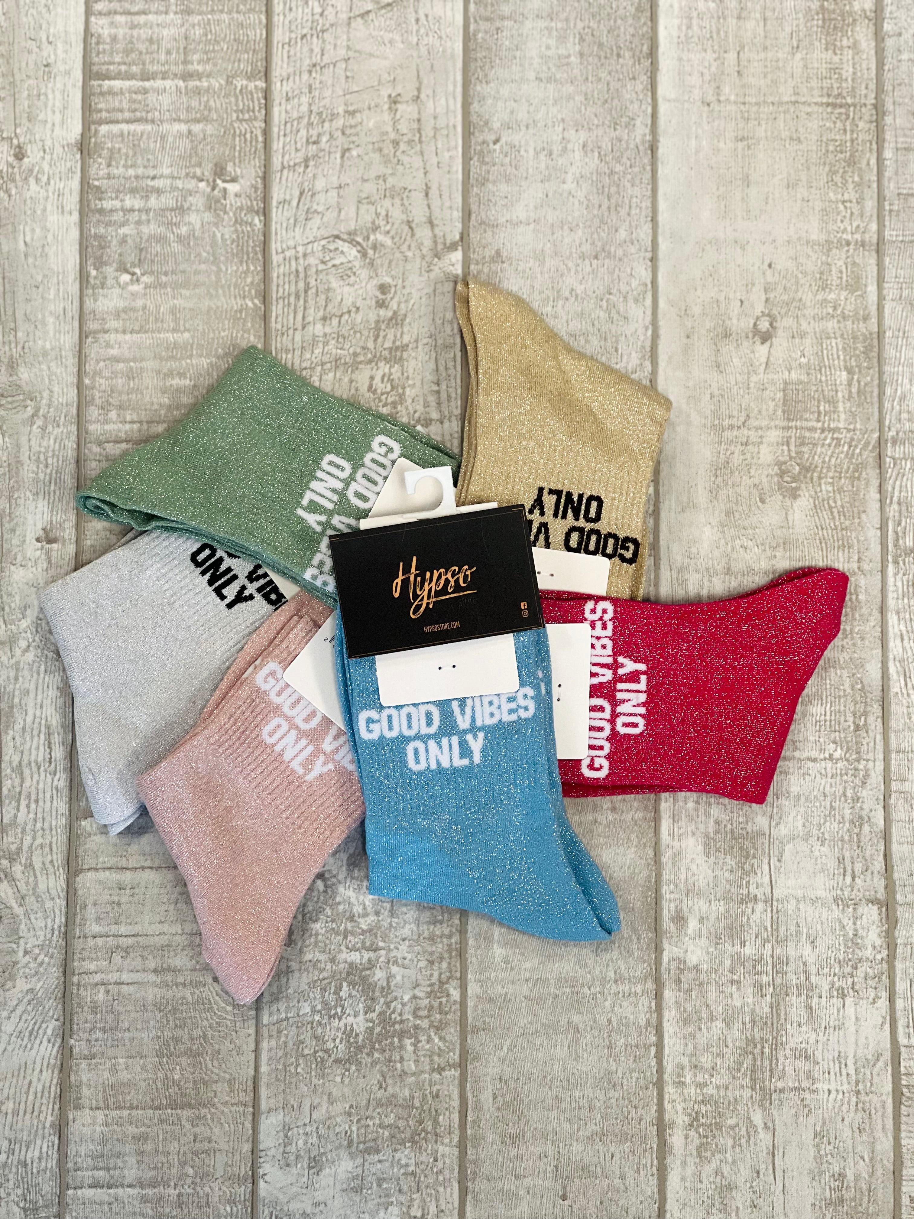 Chaussettes à paillettes GOOD VIBES ONLY