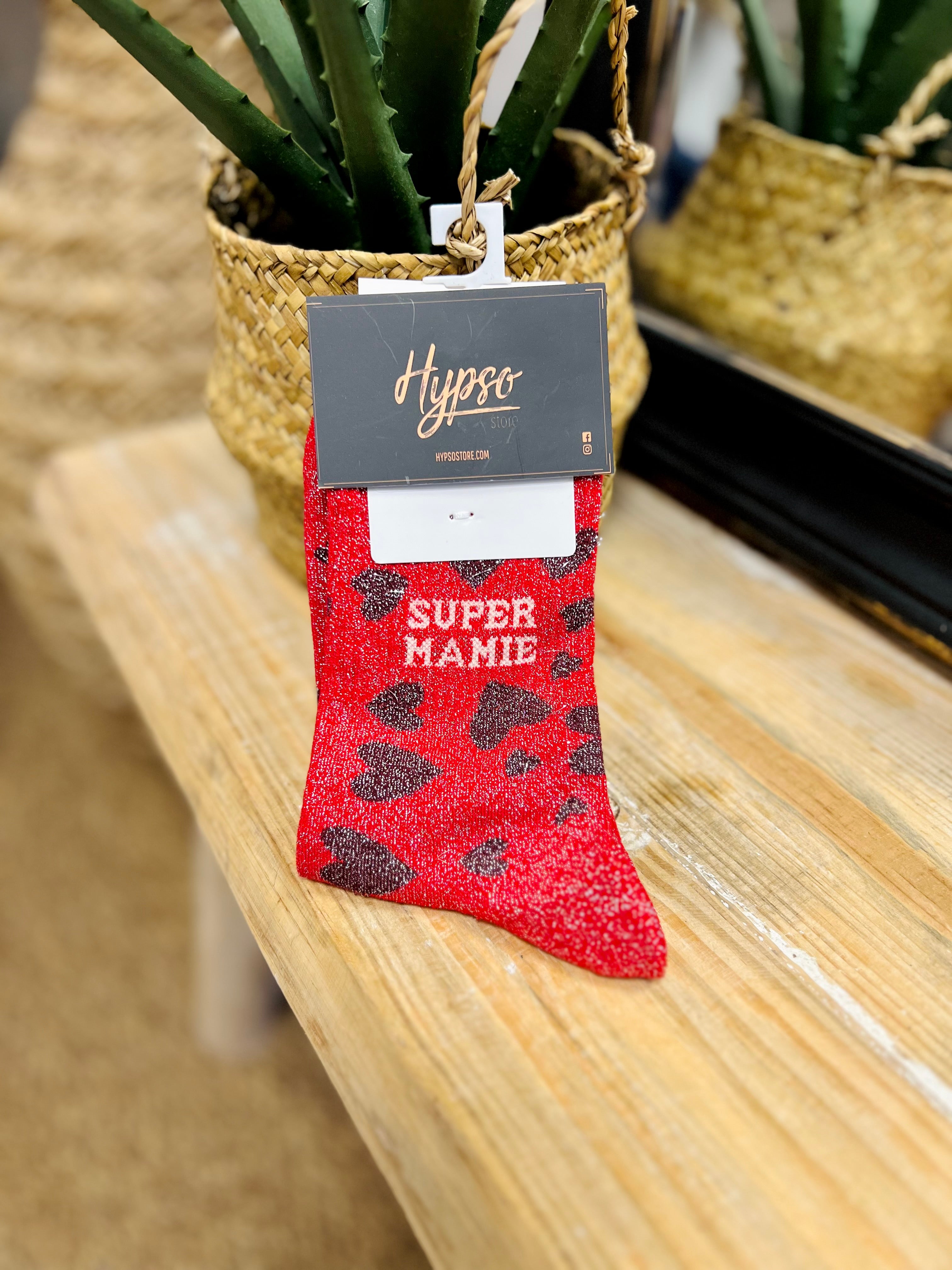 Chaussettes à paillettes SUPER MAMIE