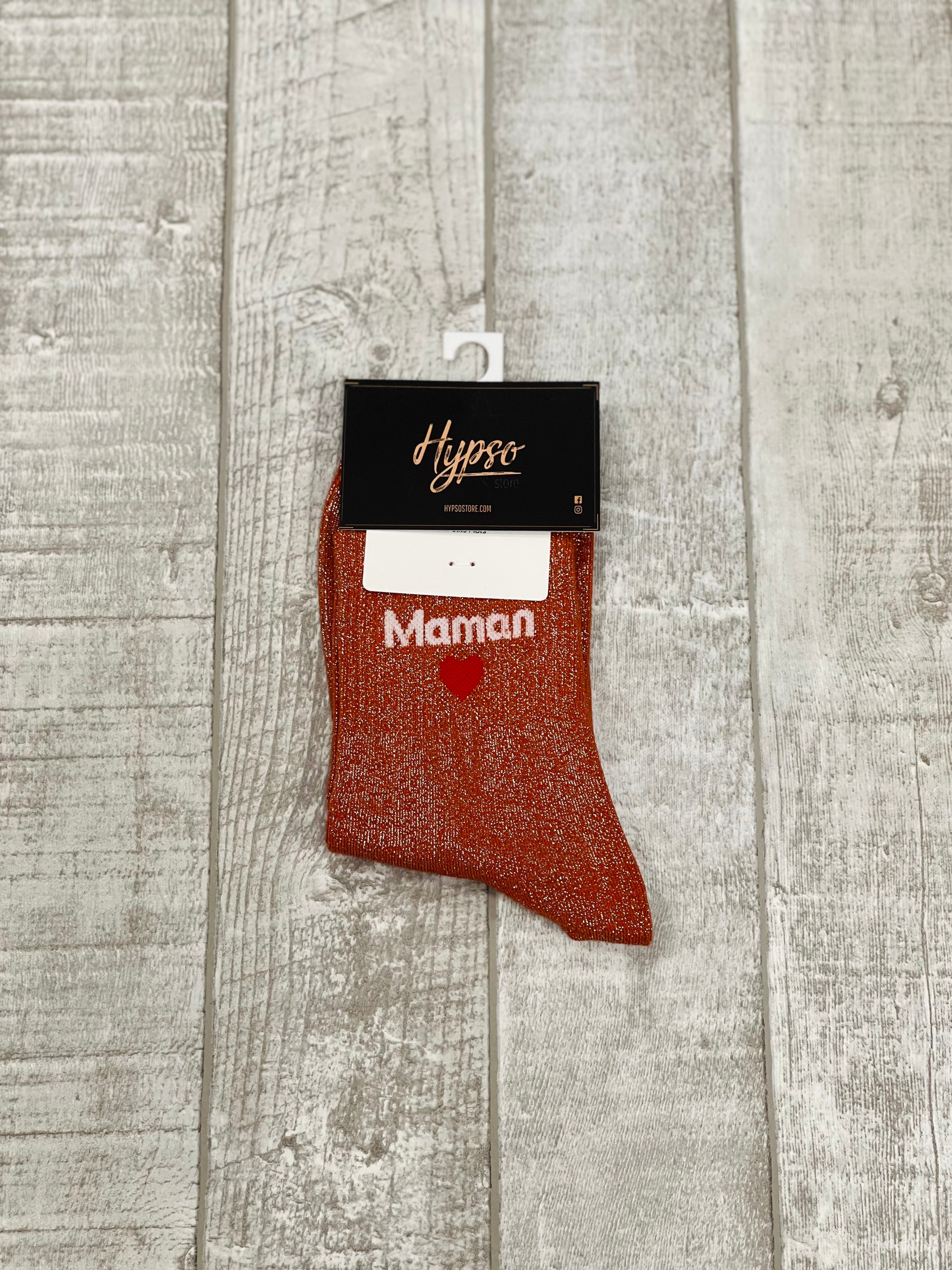 Chaussettes à paillettes MAMAN