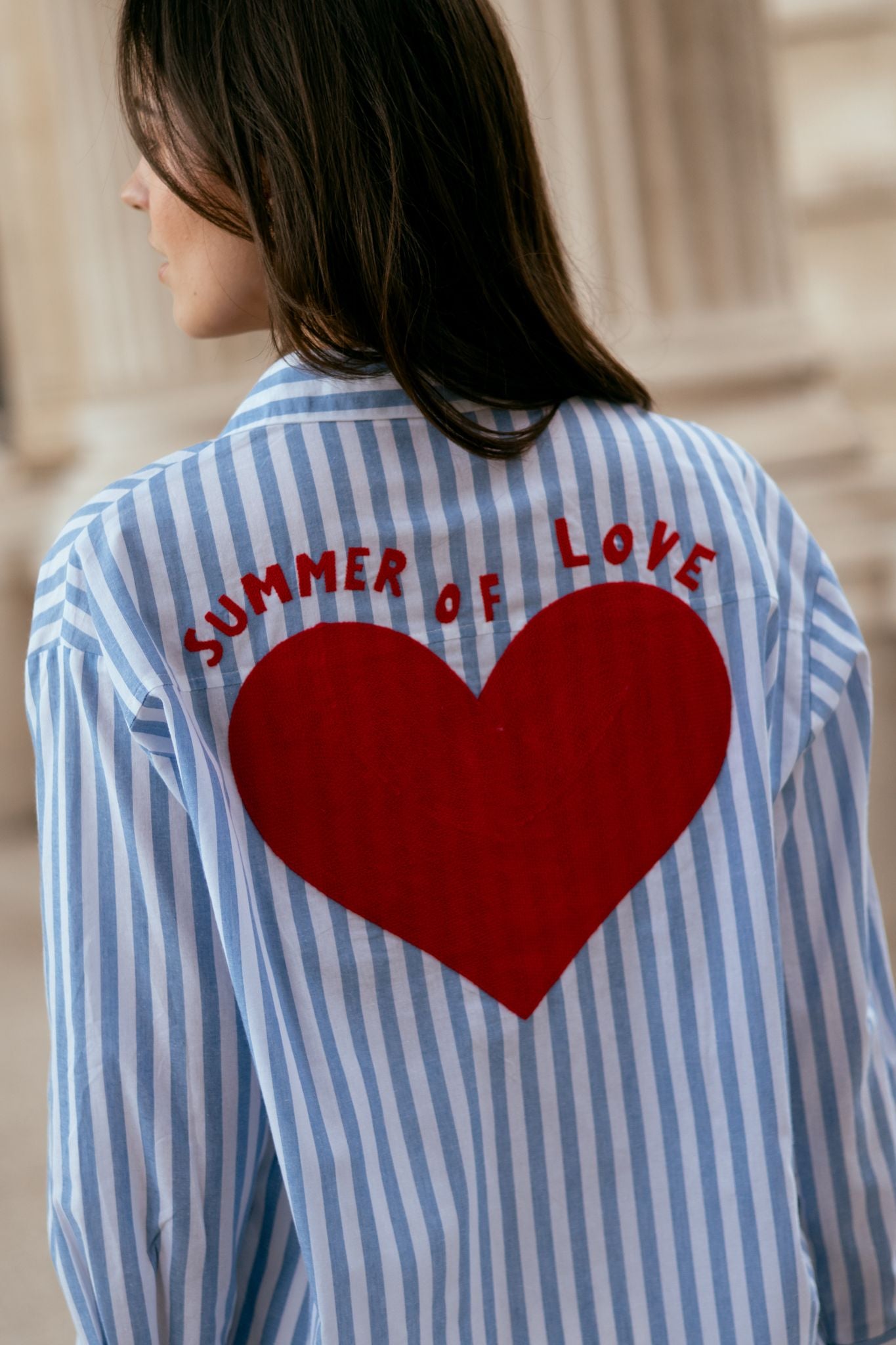 Chemise SUMMER OF LOVE bleu ciel