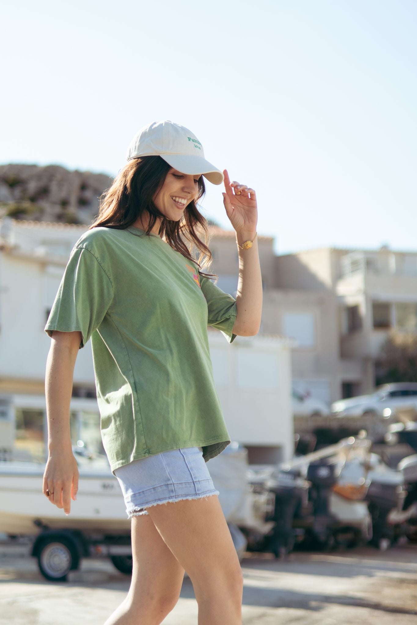 Tee-shirt ENJOY EVERY MOMENT vert