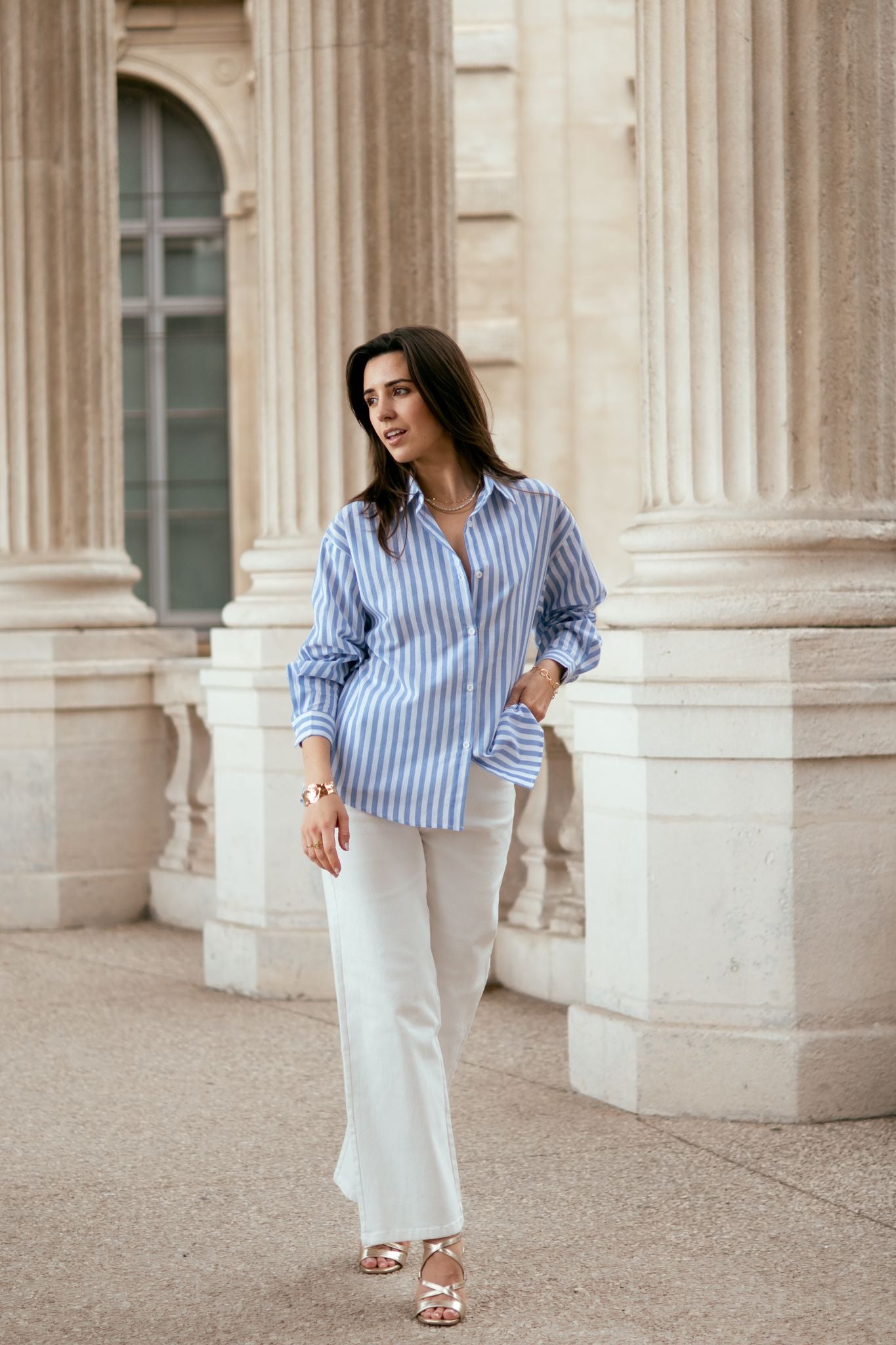 Chemise SUMMER OF LOVE bleu ciel