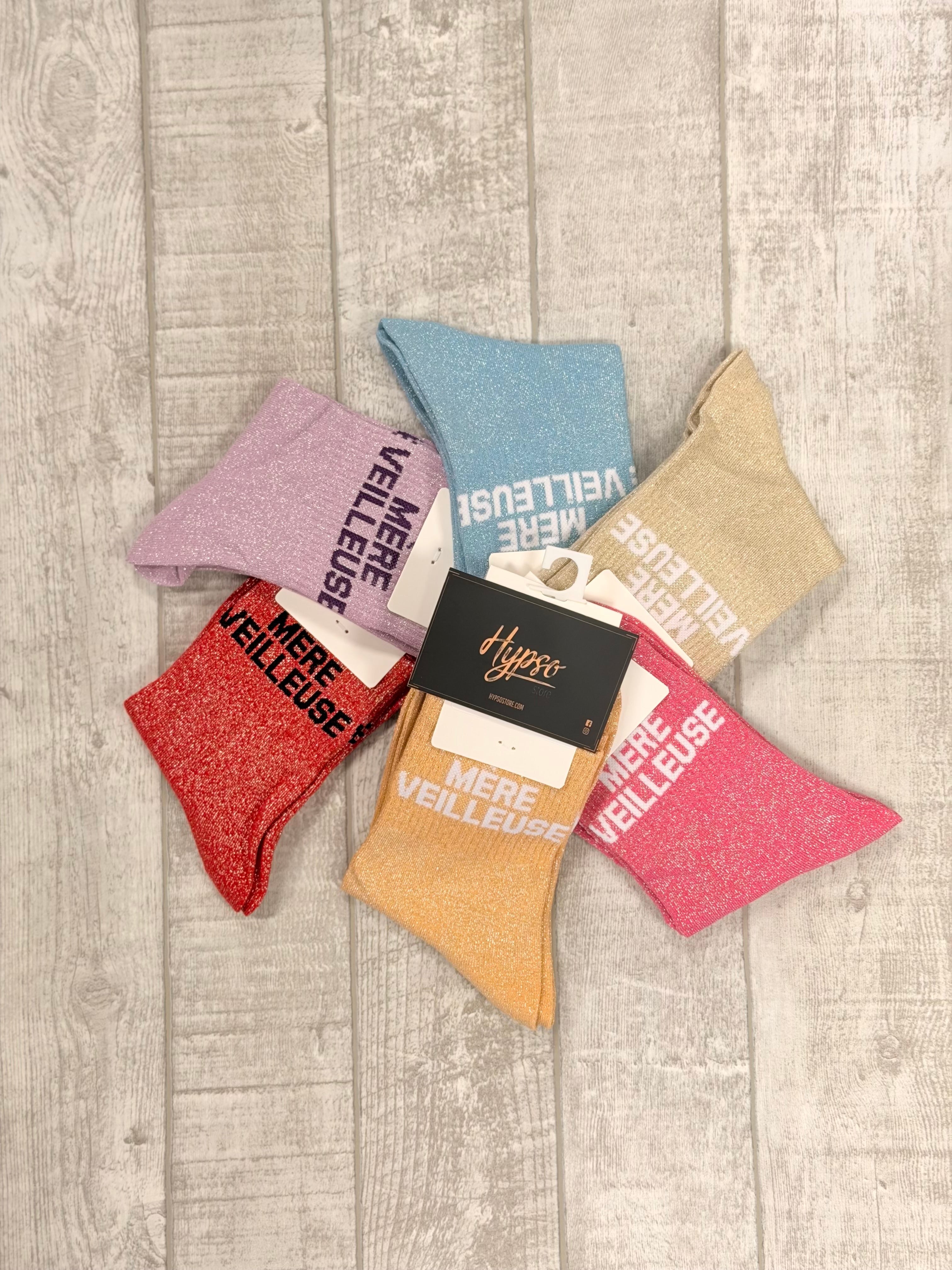 Chaussettes à paillettes MERE-VEILLEUSE