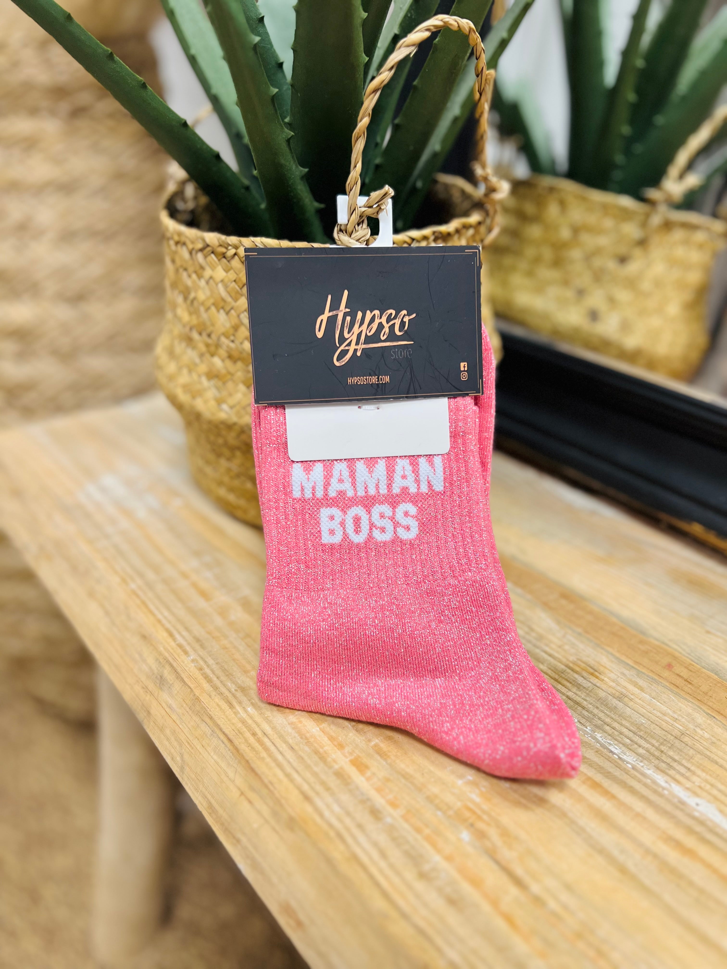 Chaussettes à paillettes MAMAN BOSS