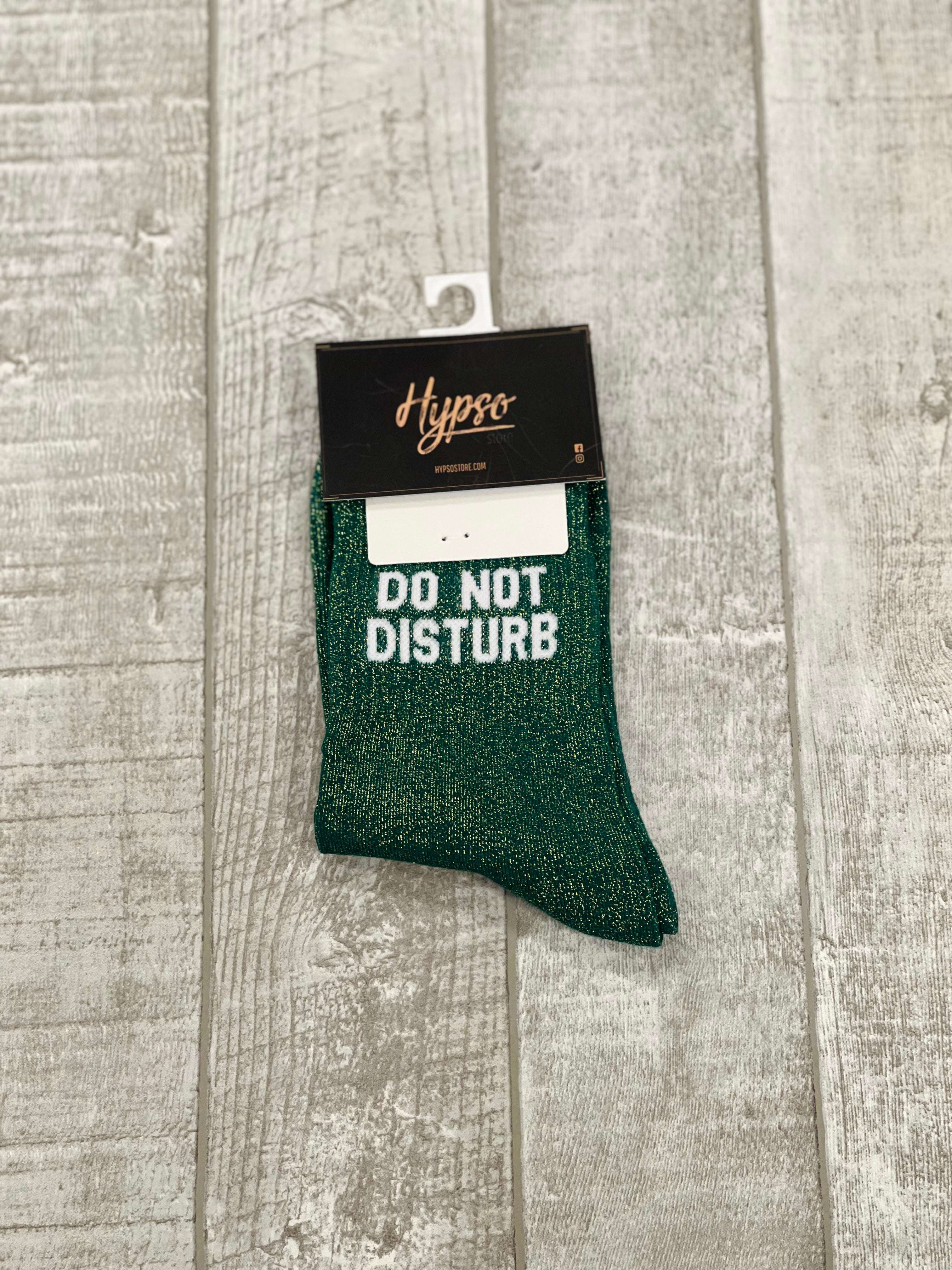 Chaussettes à paillettes DO NOT DISTURB