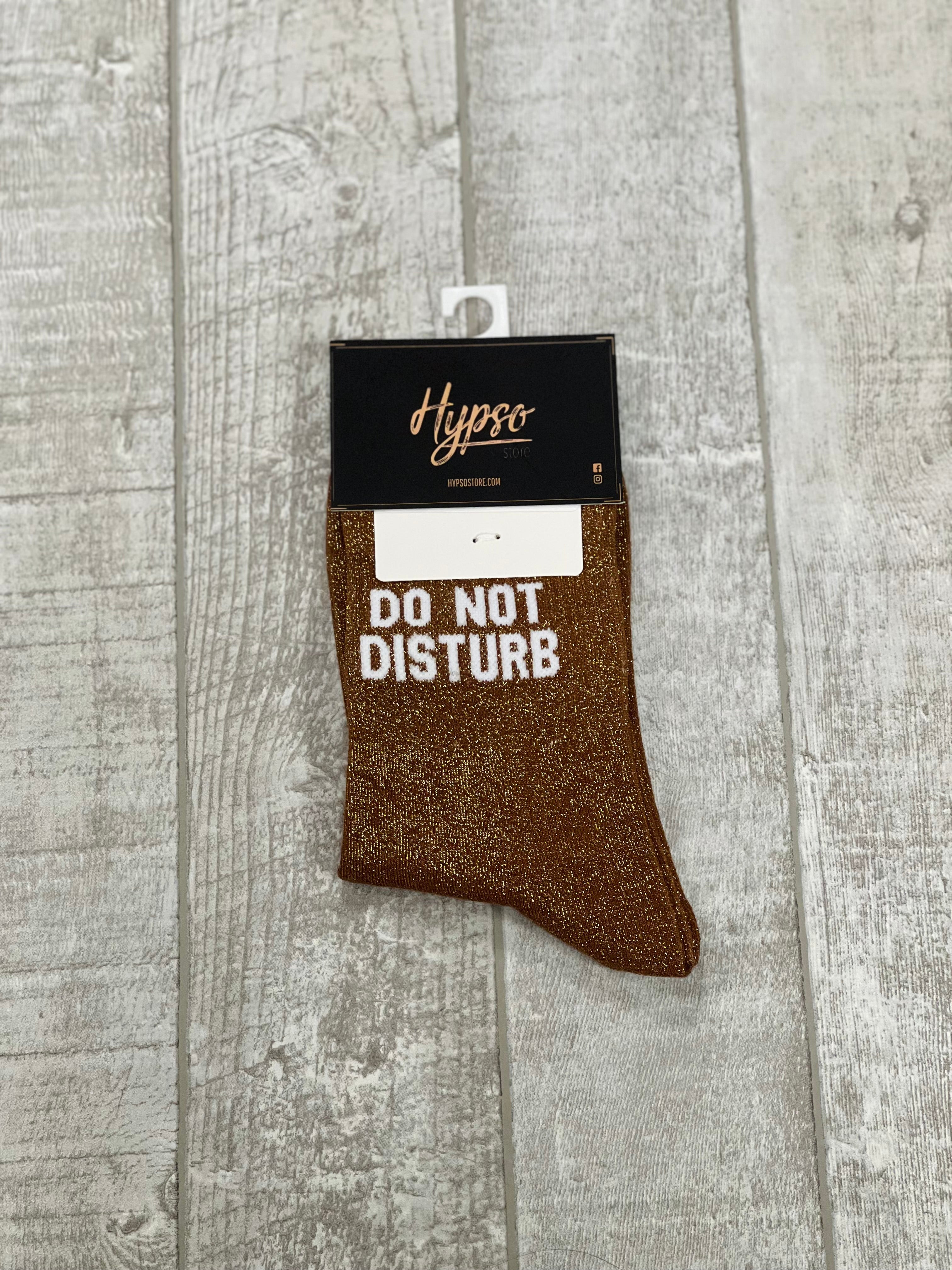 Chaussettes à paillettes DO NOT DISTURB