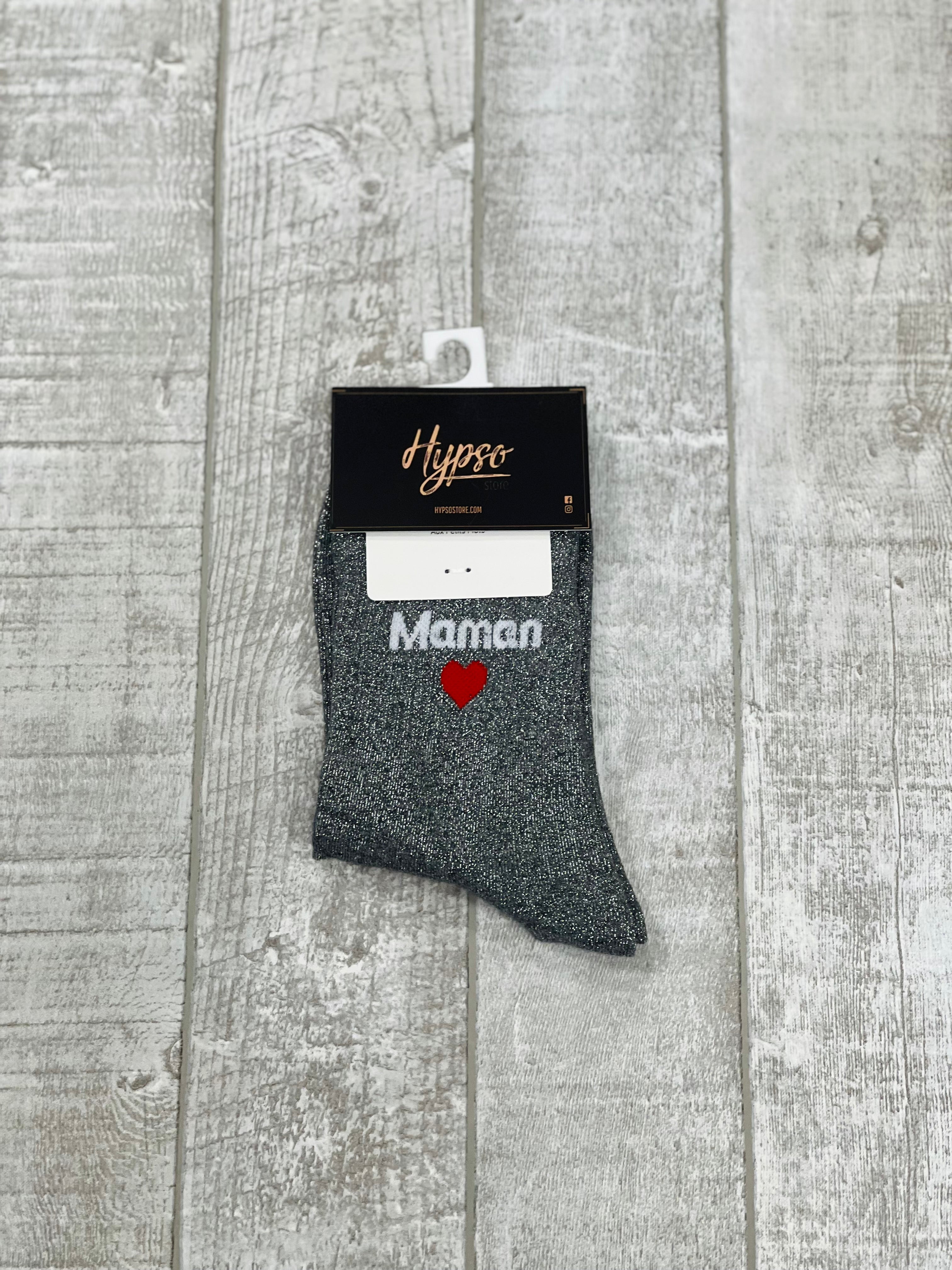 Chaussettes à paillettes MAMAN