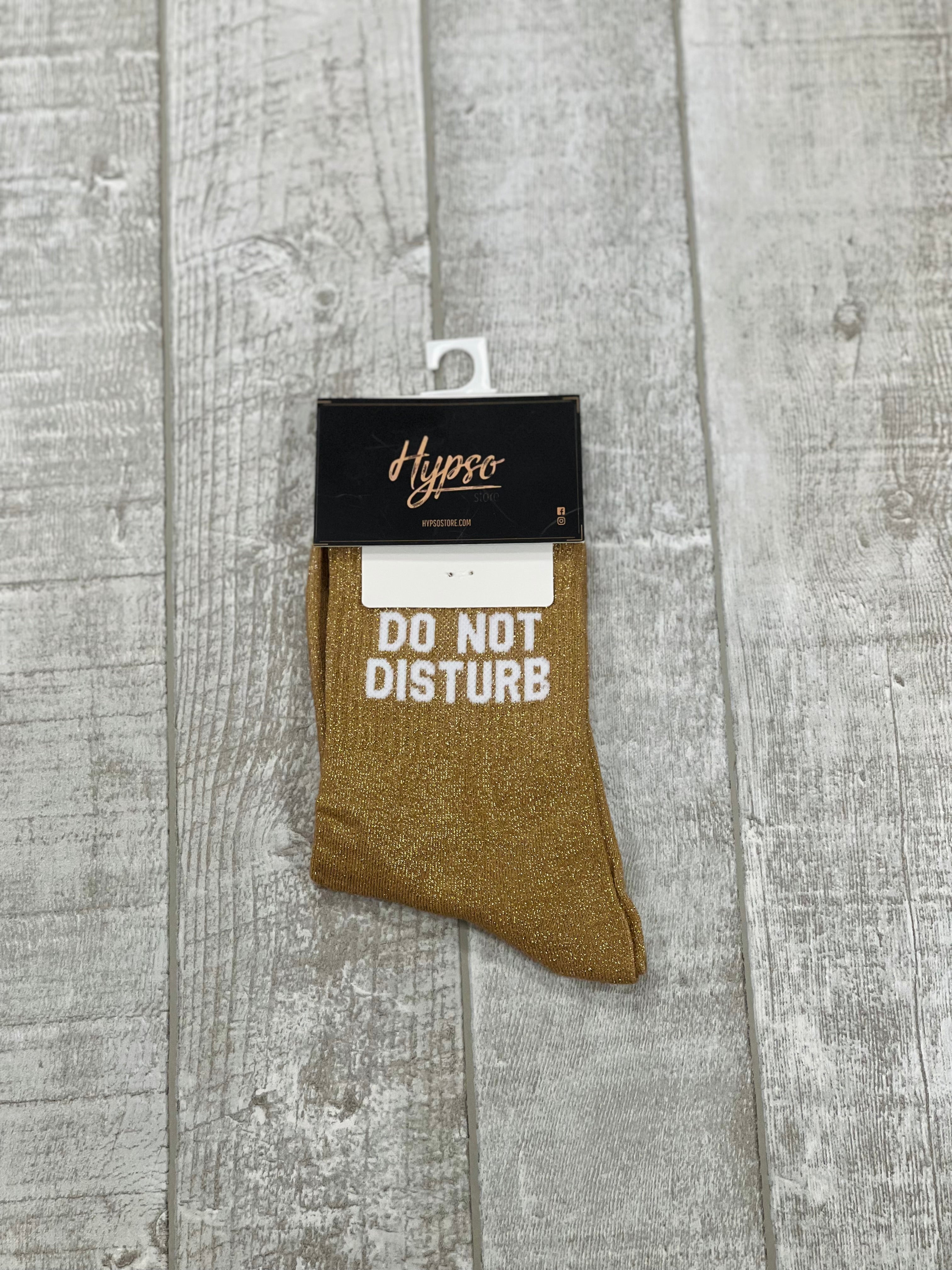 Chaussettes à paillettes DO NOT DISTURB
