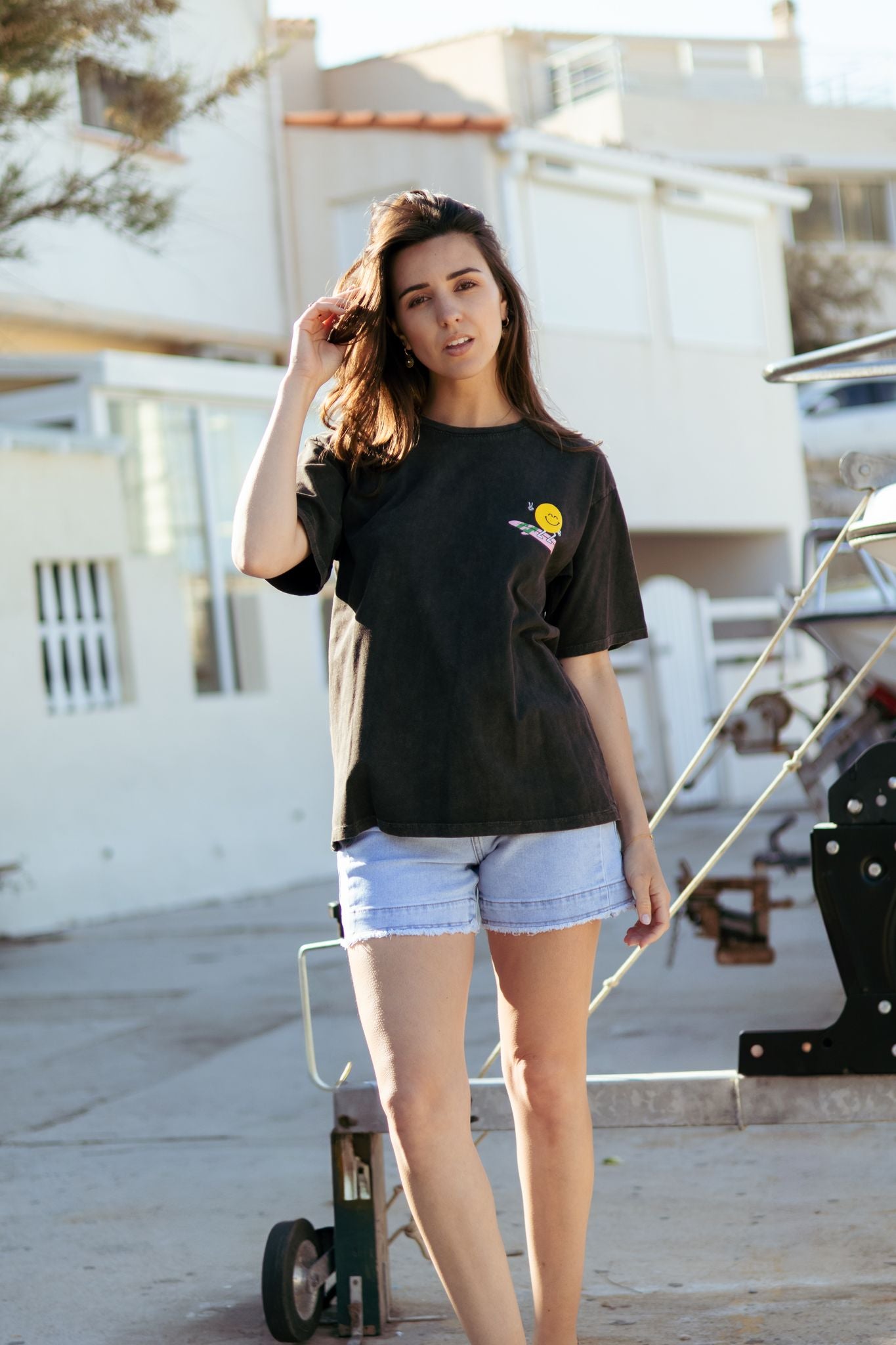 Tee-shirt SURF HAPPINESS COMES IN WAVES (différents coloris)