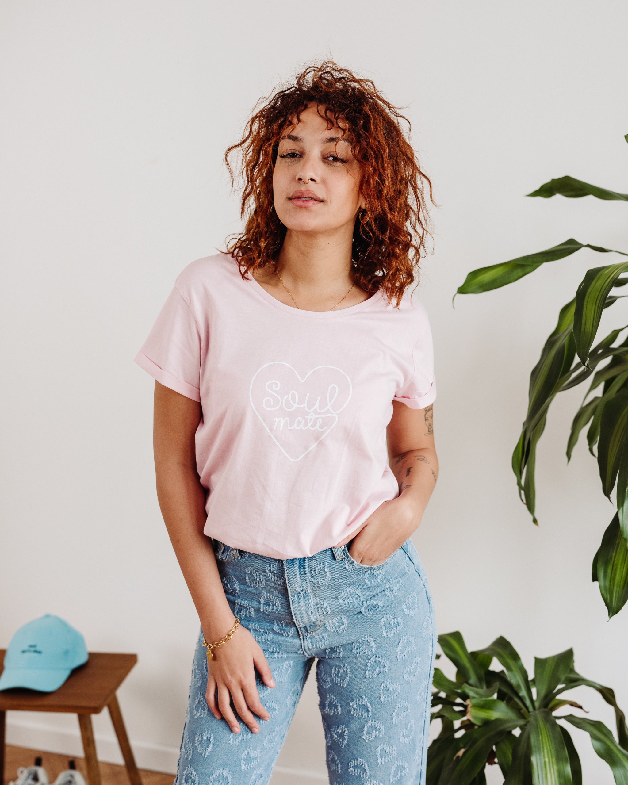 SOUL MATE rosa T-Shirt