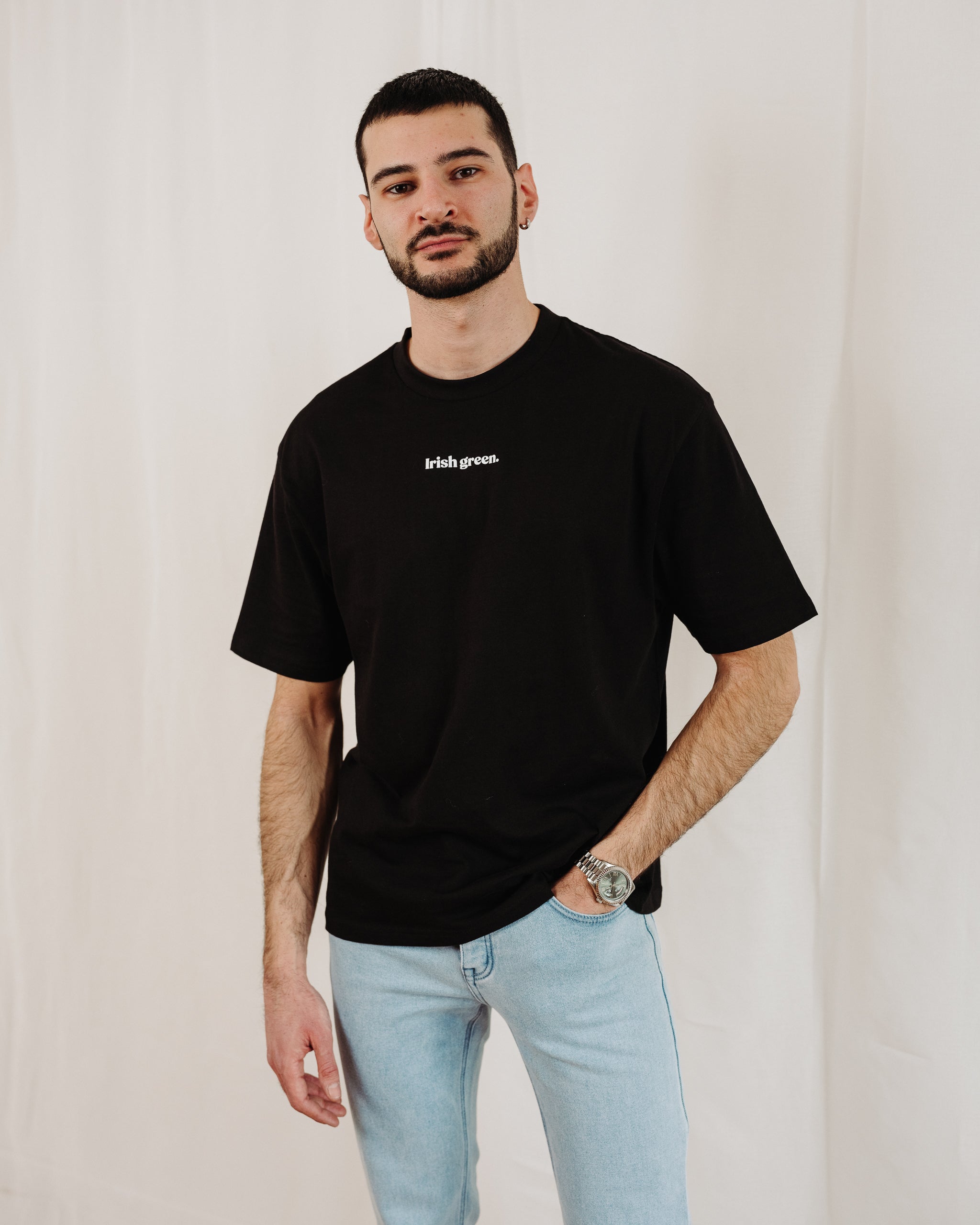 Schwarzes FLAMINGOS-T-Shirt