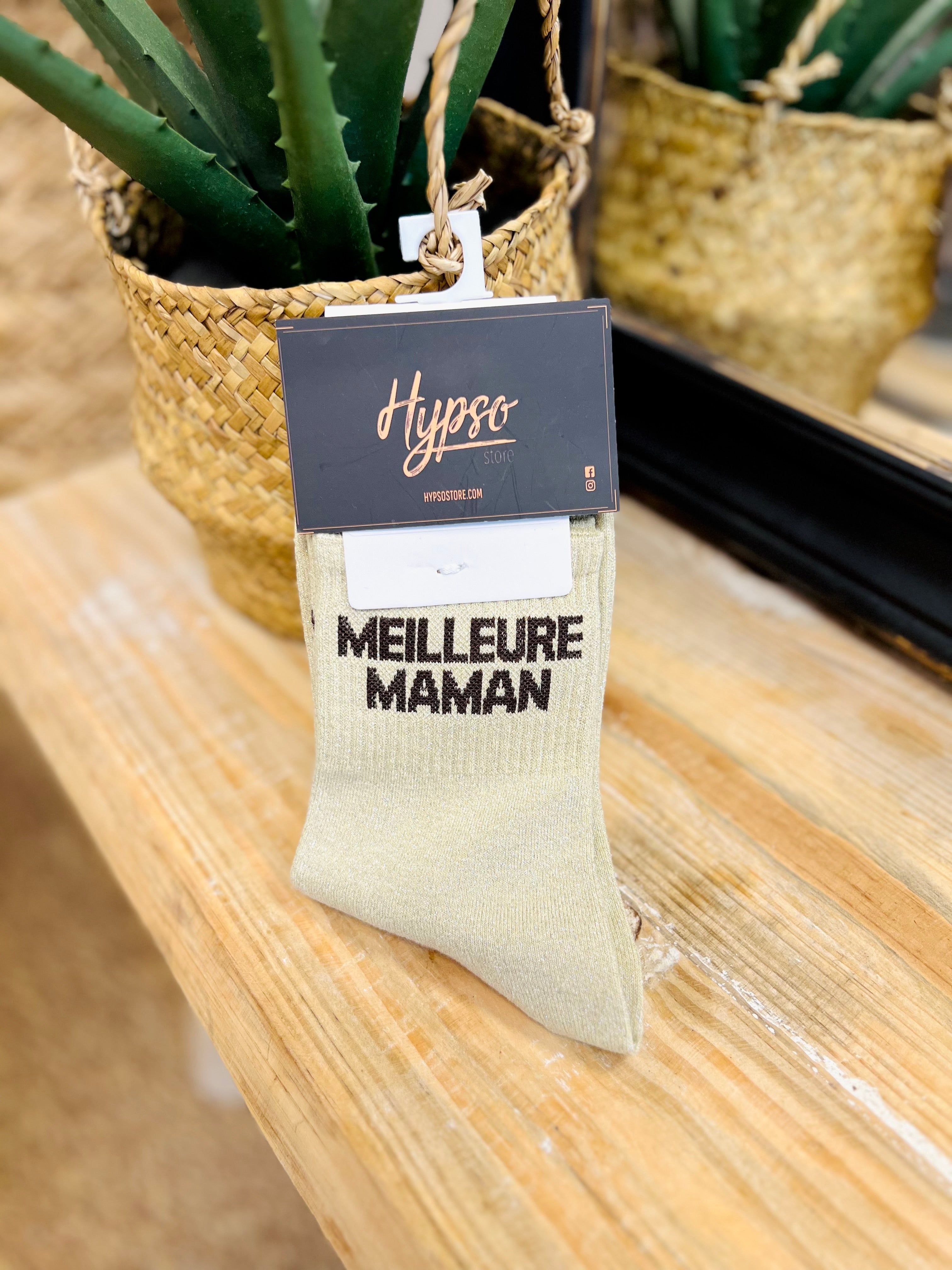 Chaussettes à paillettes MEILLEURE MAMAN