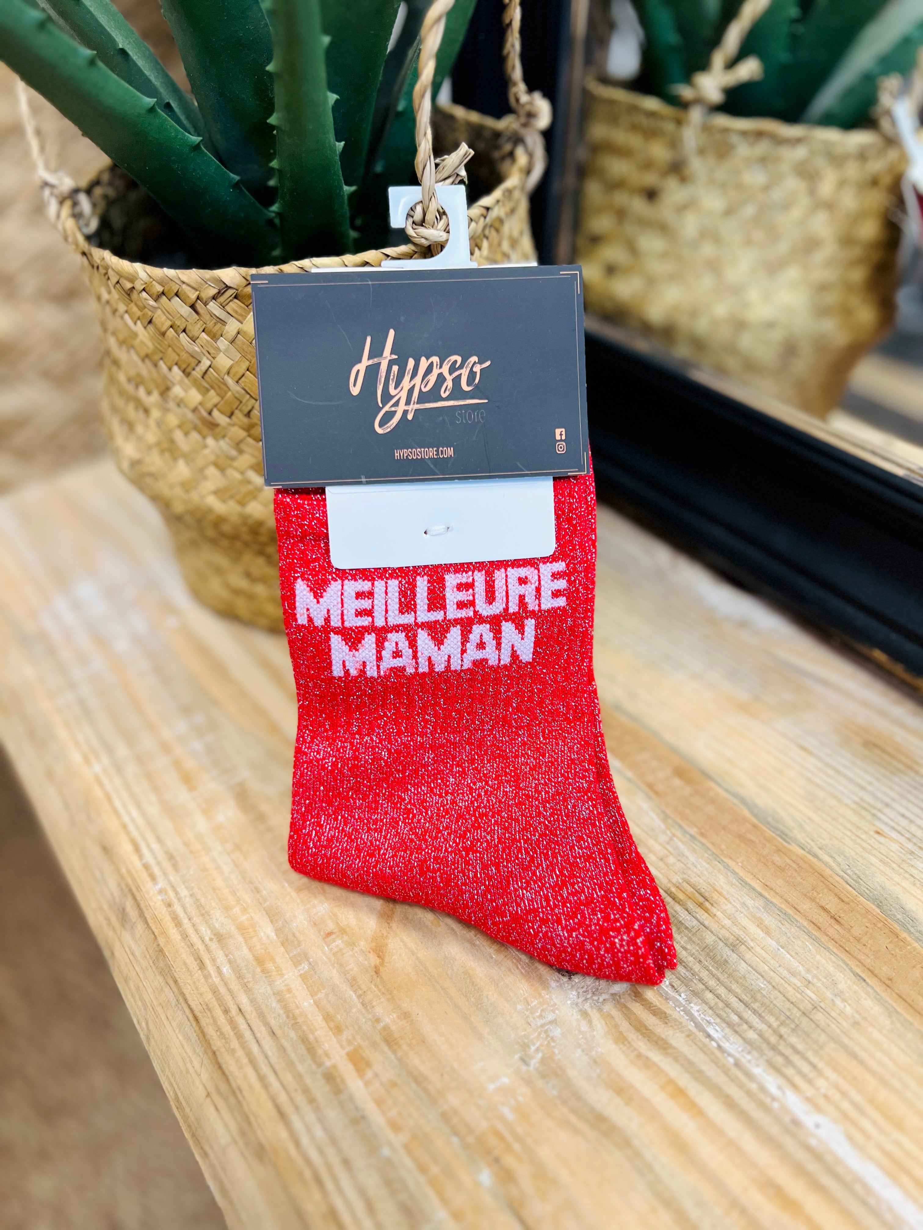 Chaussettes à paillettes MEILLEURE MAMAN