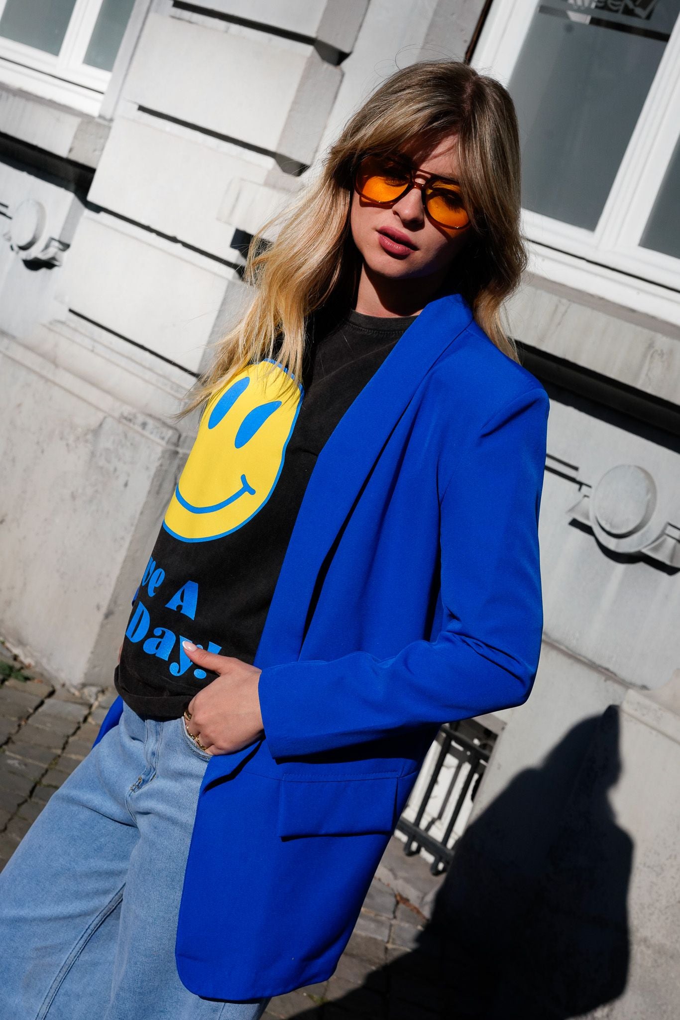 Blazer DELI bleu roi