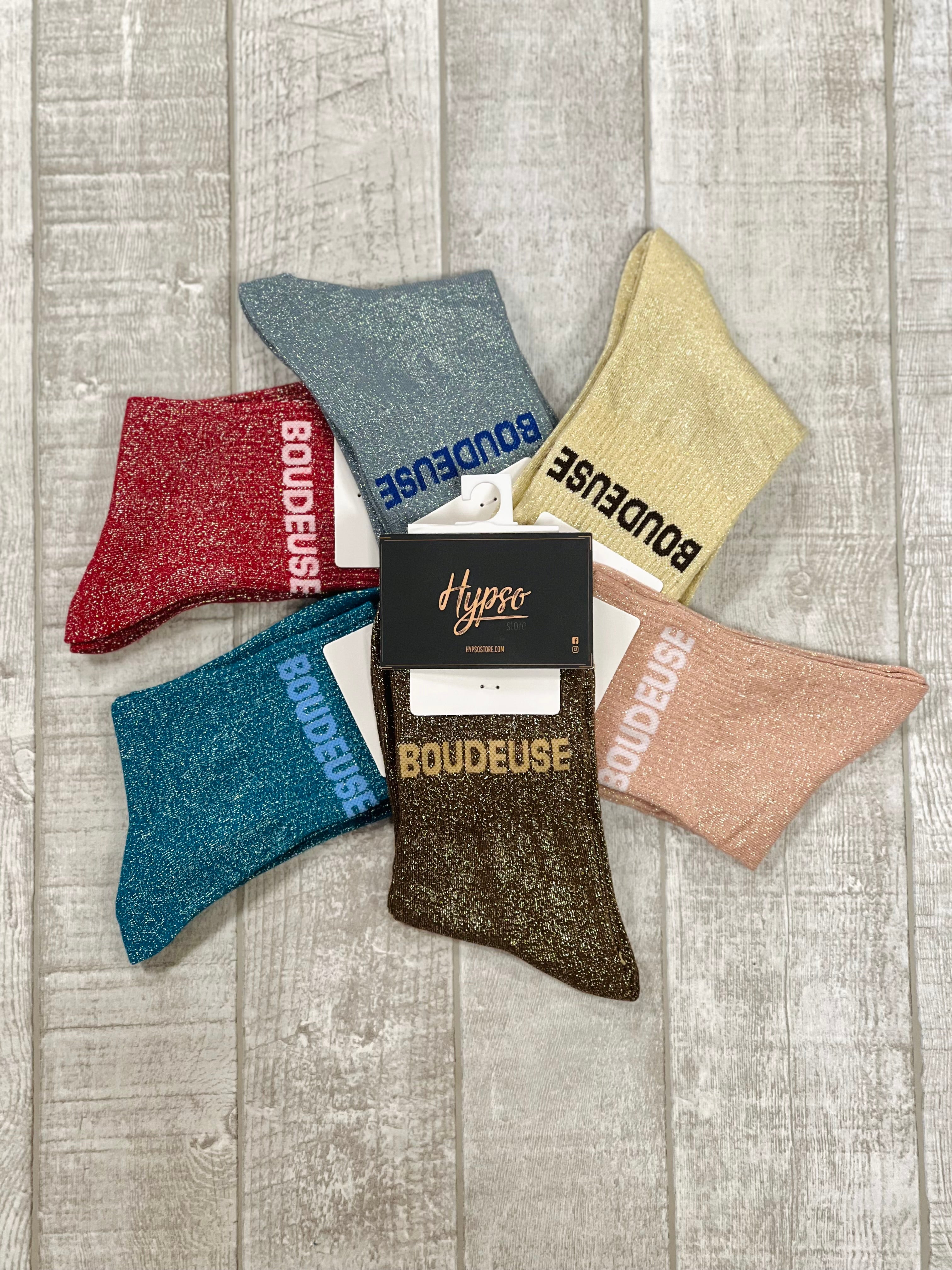 Chaussettes à paillettes BOUDEUSE