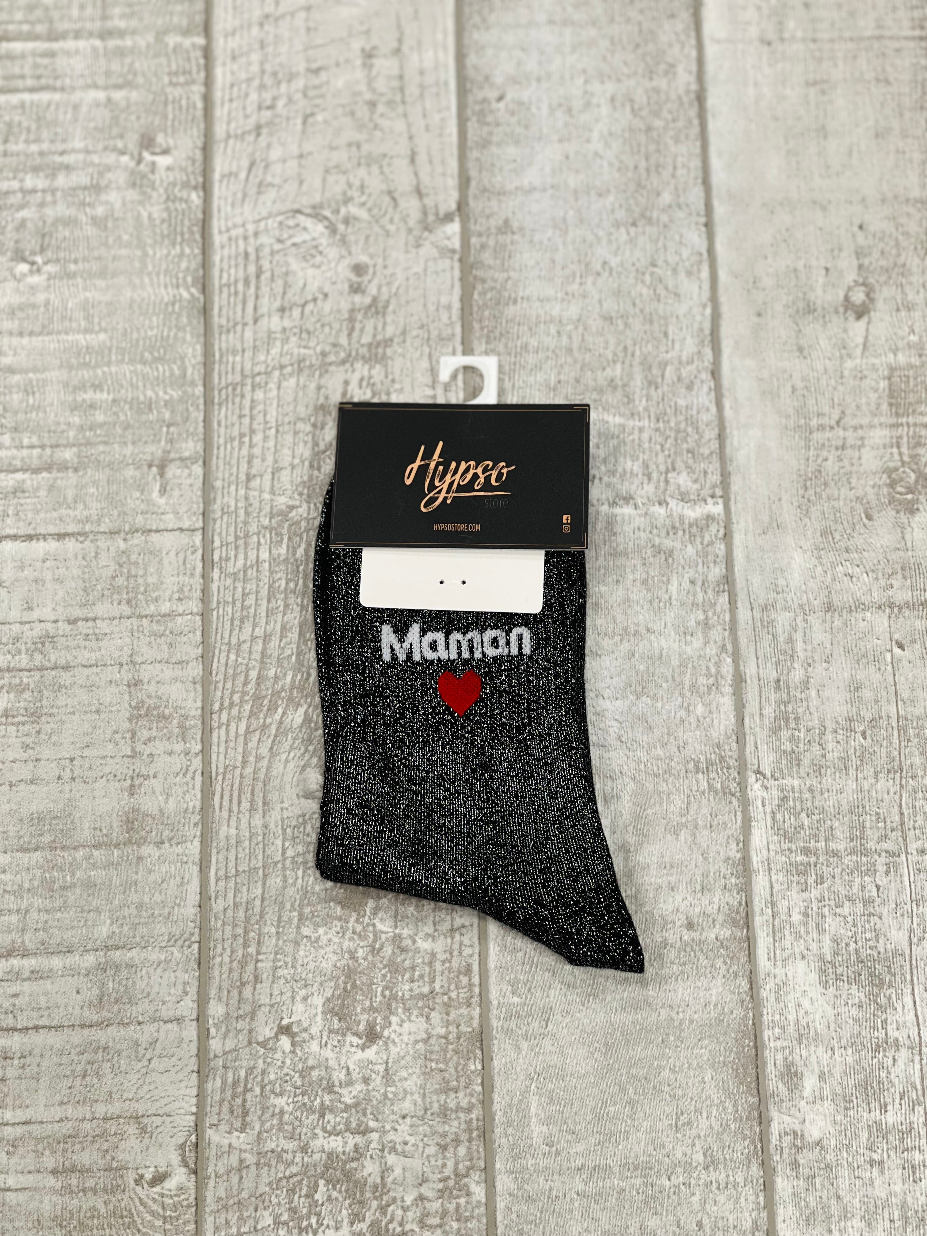 Chaussettes à paillettes MAMAN