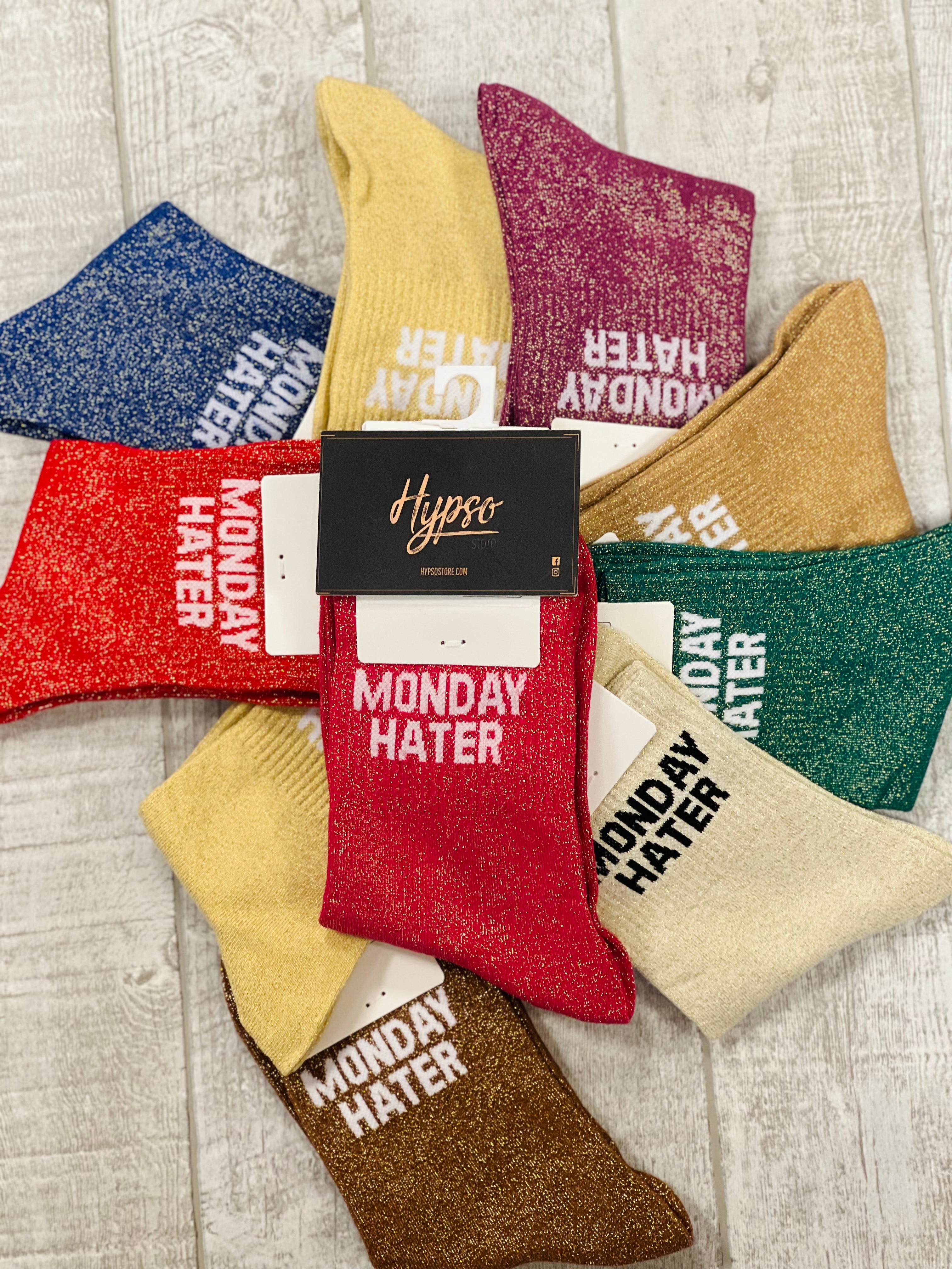 Chaussettes à paillettes MONDAY HATER